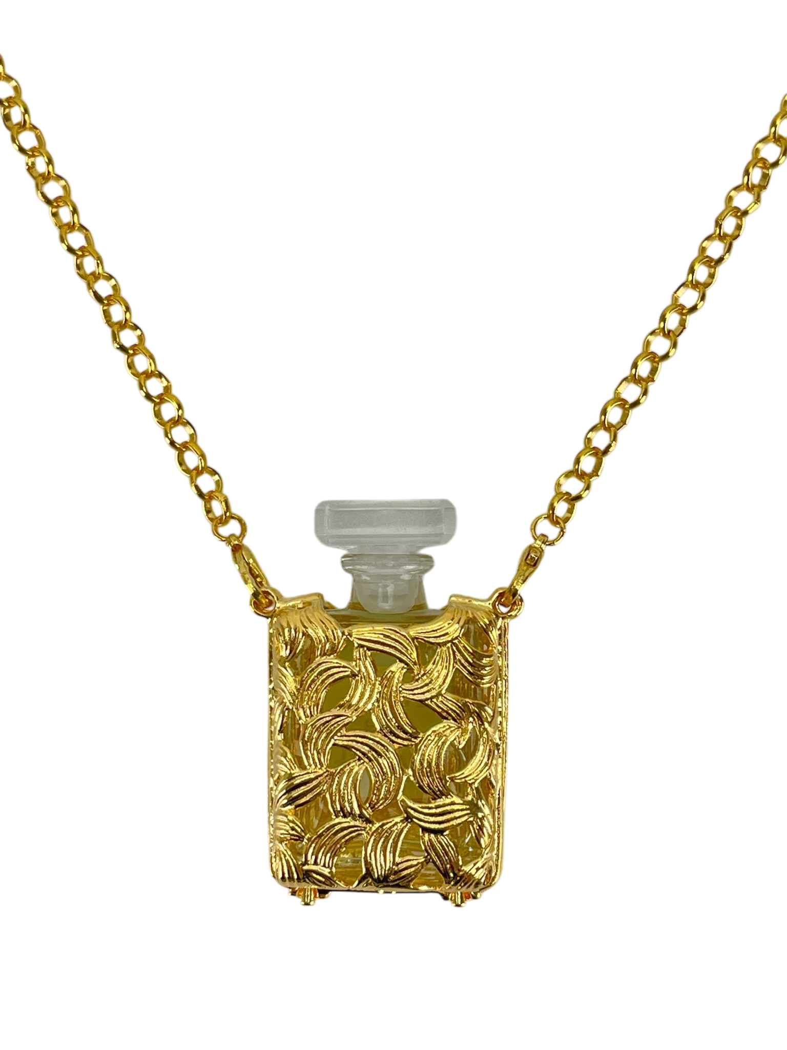 CHANEL - 1990s N.19 Perfume Case Necklace
