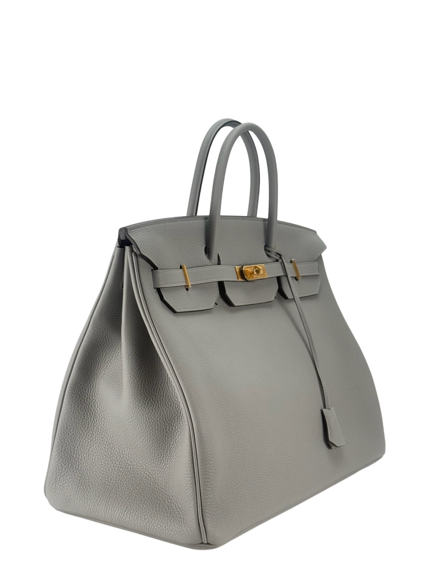 HERMES - Birkin 40 4Z Gris Mouette Togo Gold Hardware