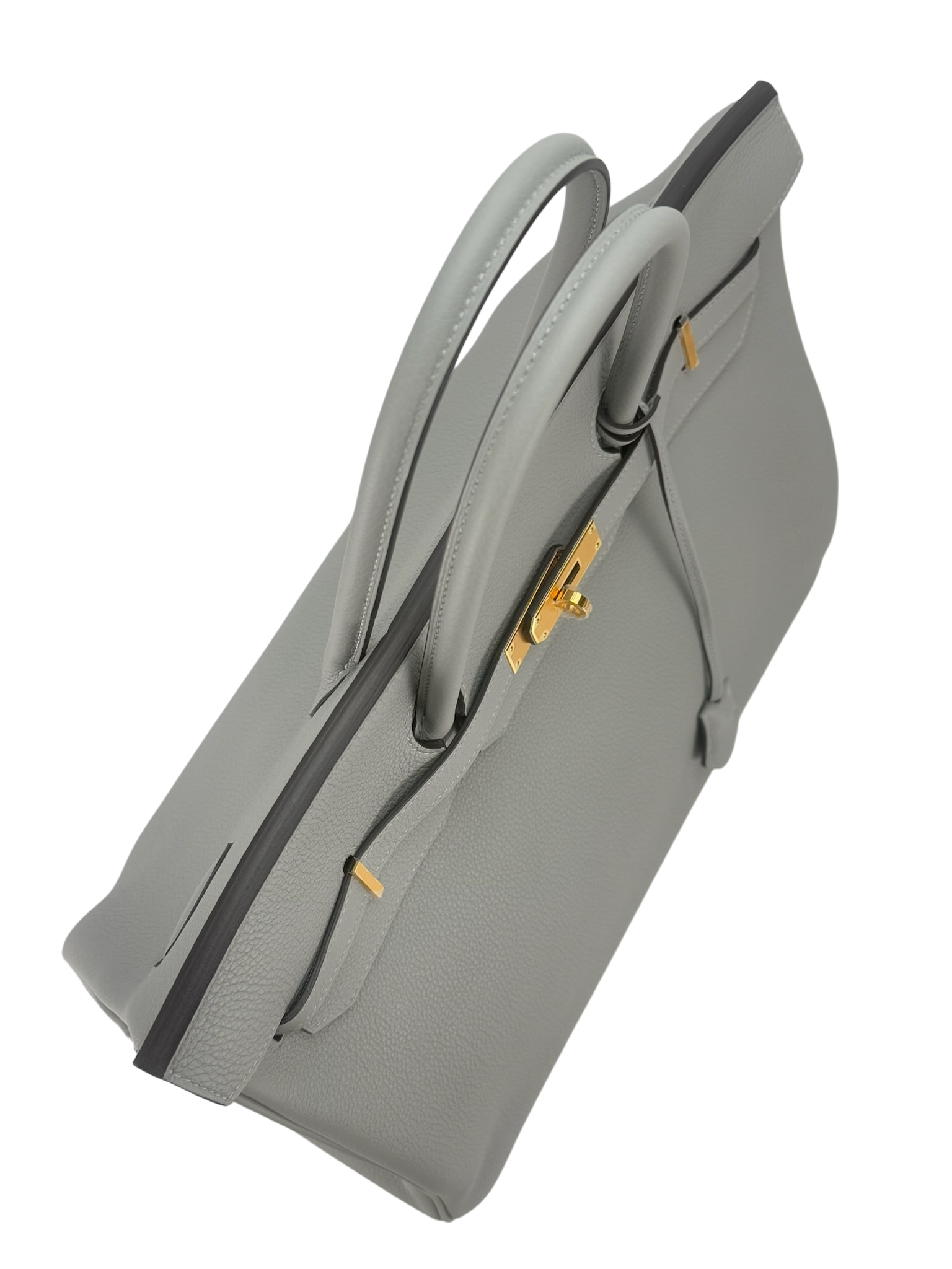 HERMES - Birkin 40 4Z Gris Mouette Togo Gold Hardware