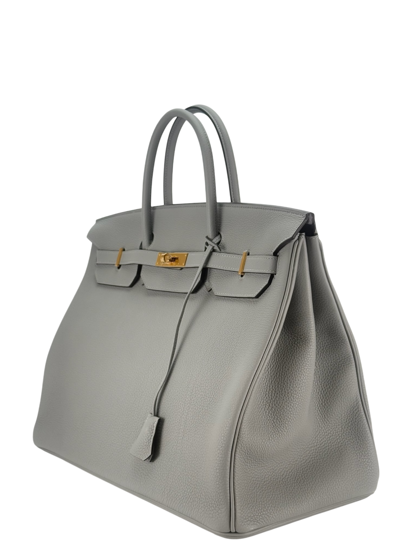 HERMES - Birkin 40 4Z Gris Mouette Togo Gold Hardware