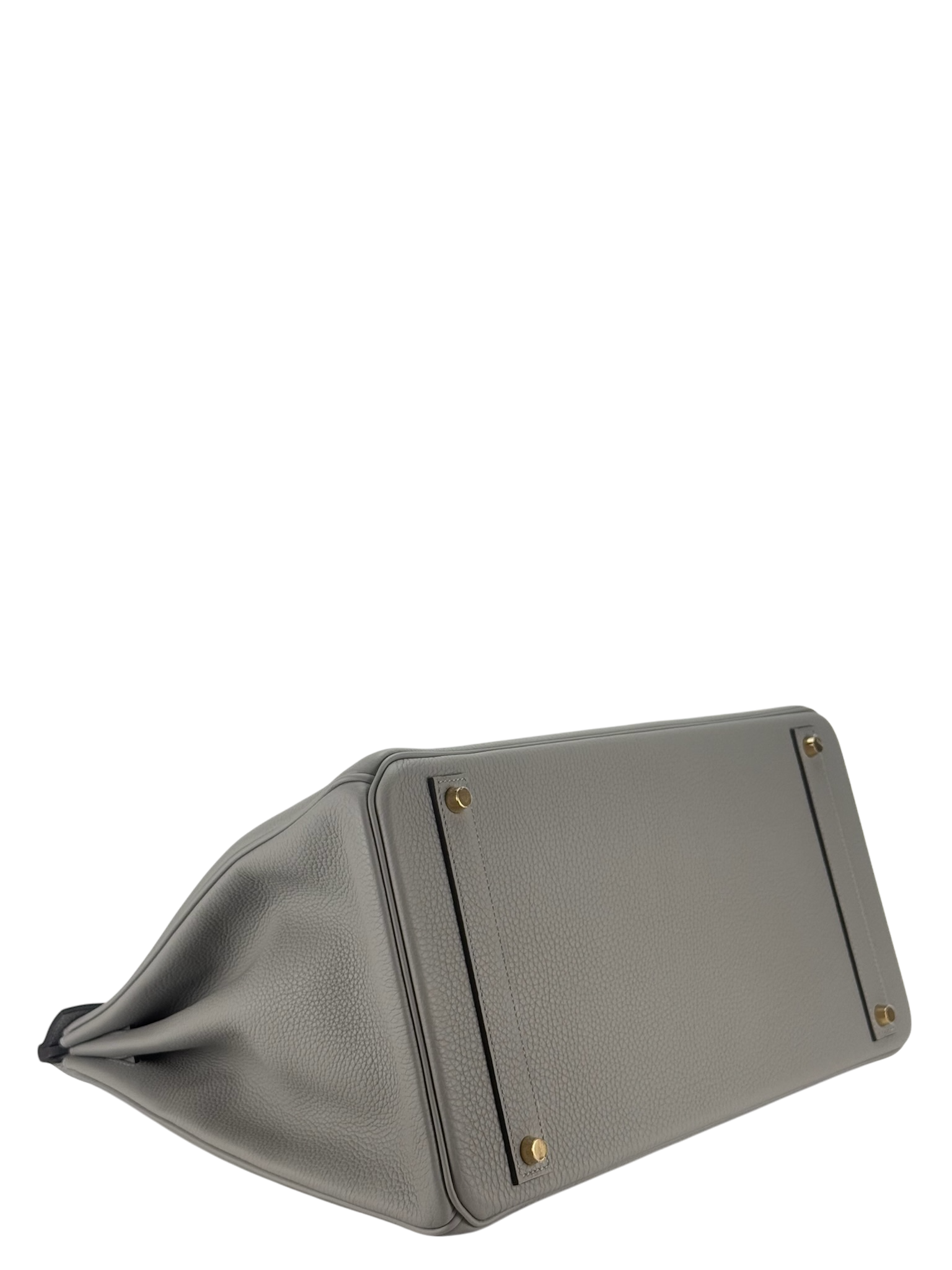 HERMES - Birkin 40 4Z Gris Mouette Togo Gold Hardware