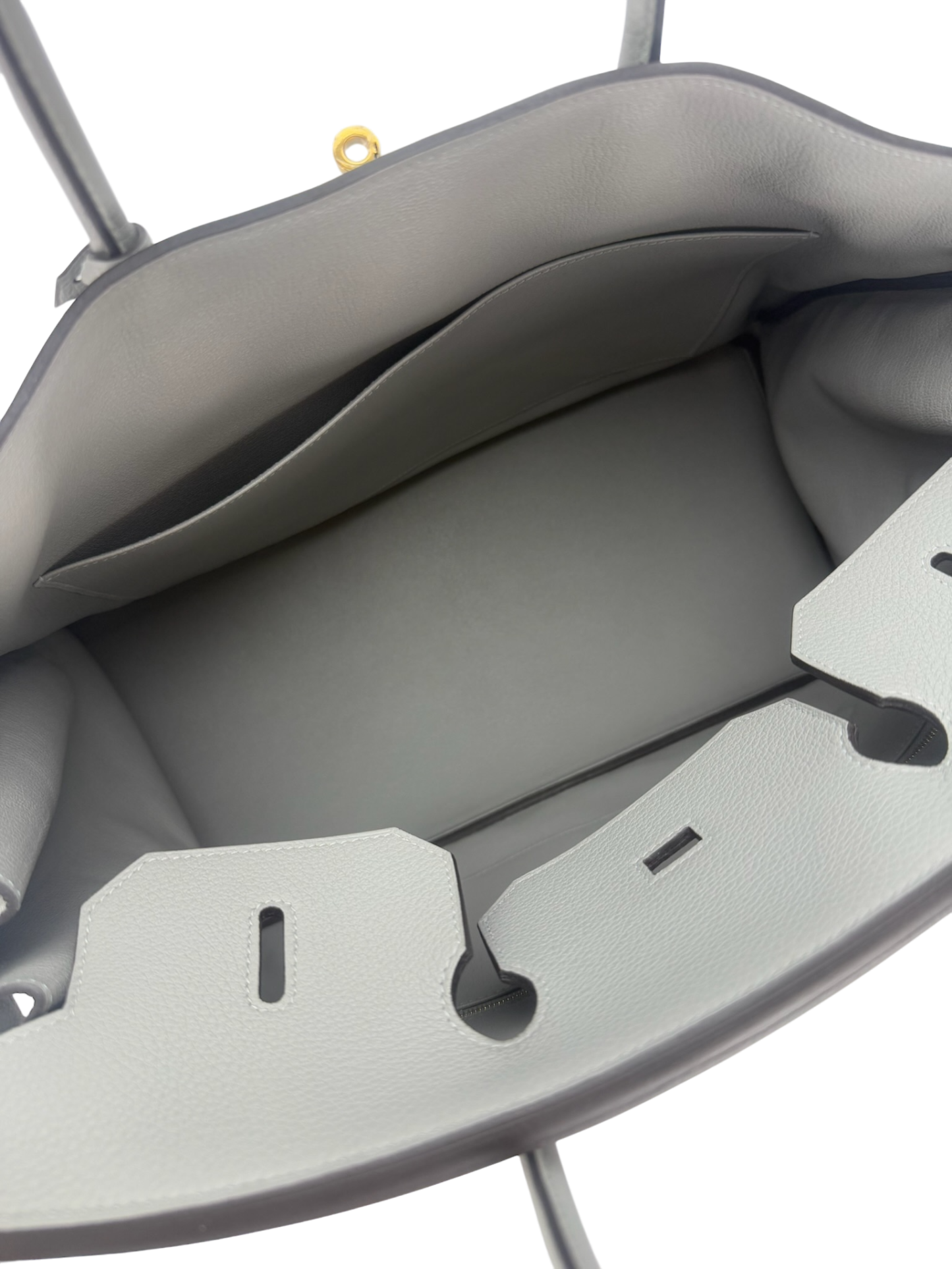 HERMES - Birkin 40 4Z Gris Mouette Togo Gold Hardware