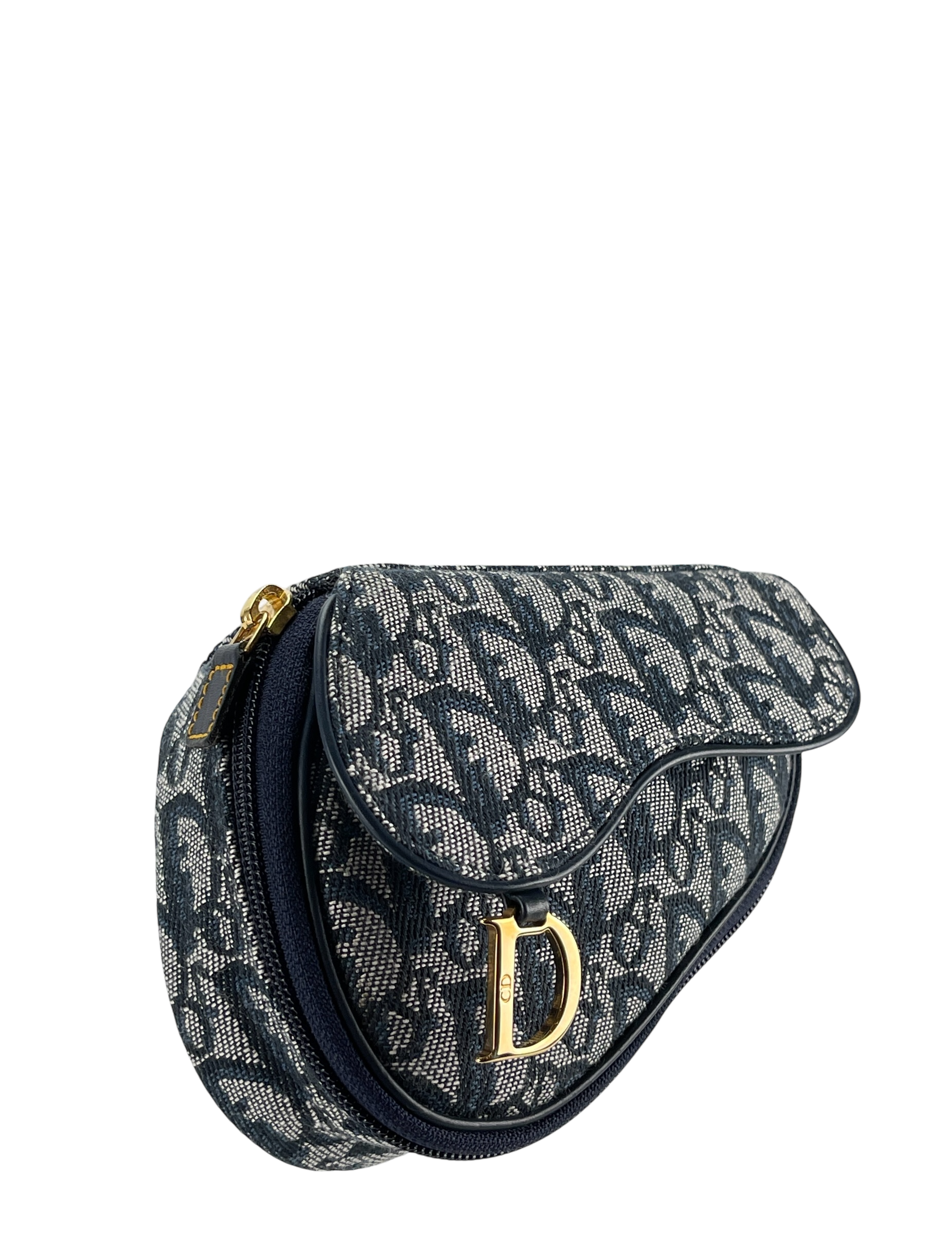 CHRISTIAN DIOR - Navy Trotter Saddle Pouch Bag