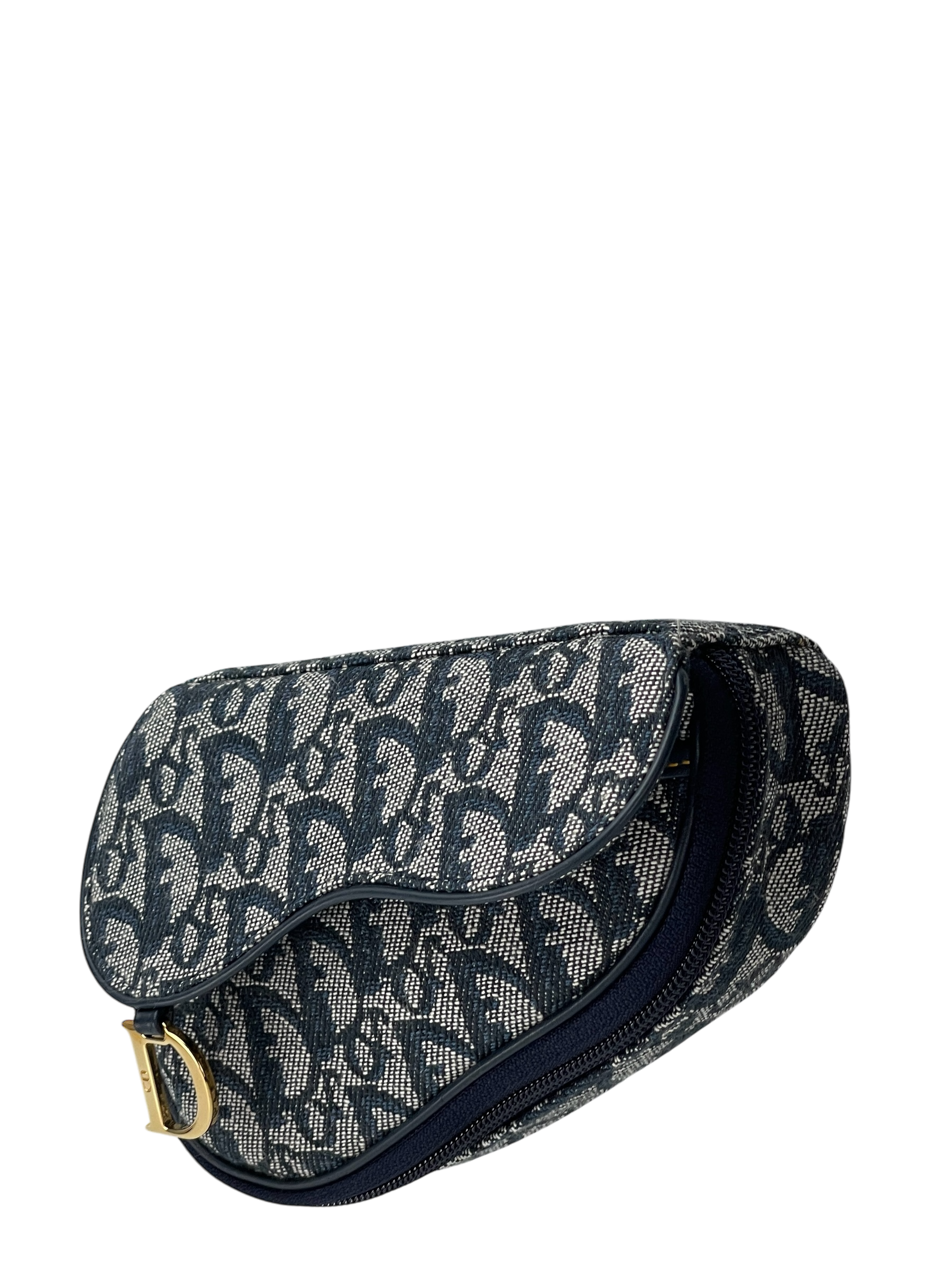 CHRISTIAN DIOR - Navy Trotter Saddle Pouch Bag