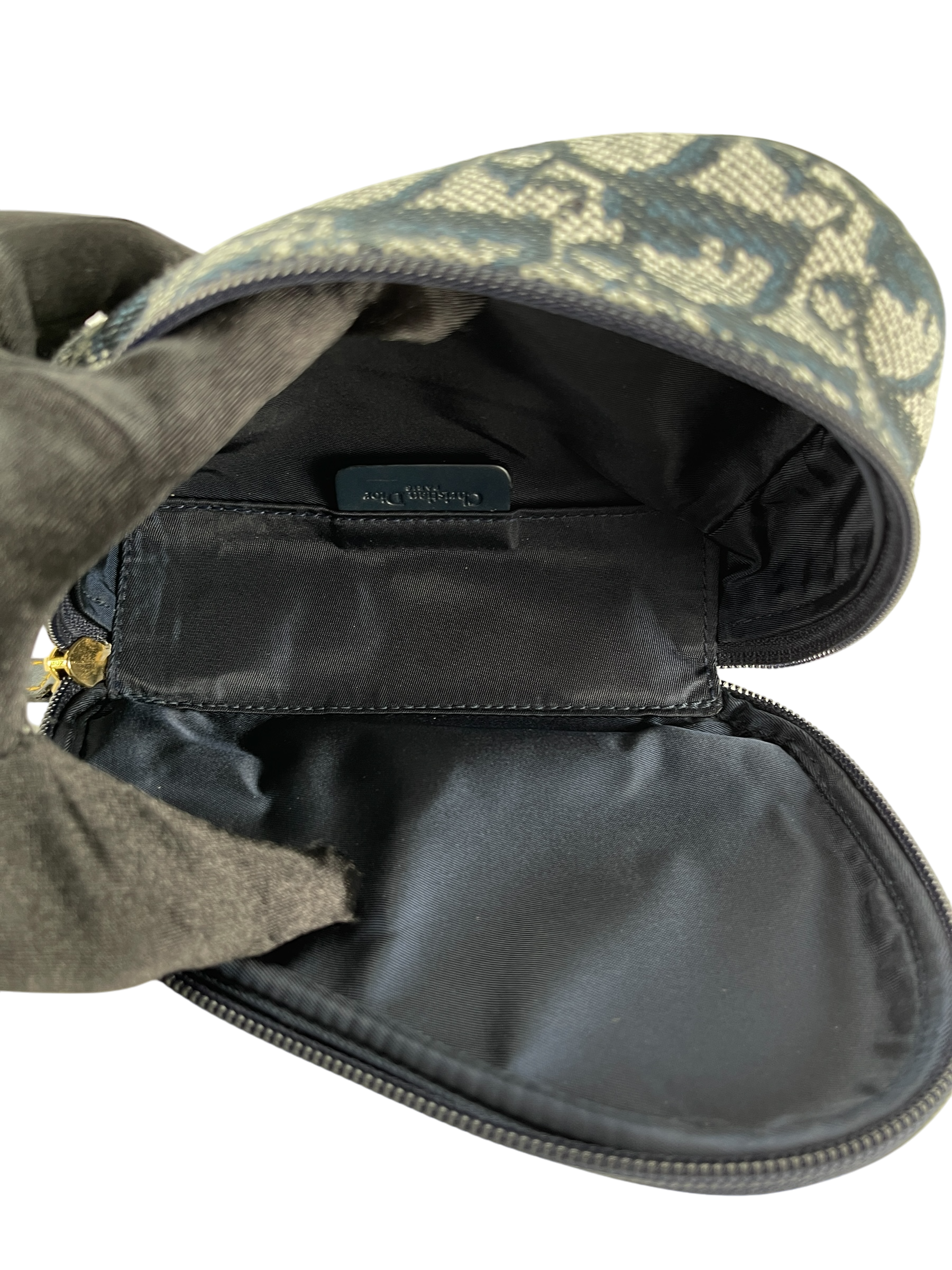 CHRISTIAN DIOR - Navy Trotter Saddle Pouch Bag