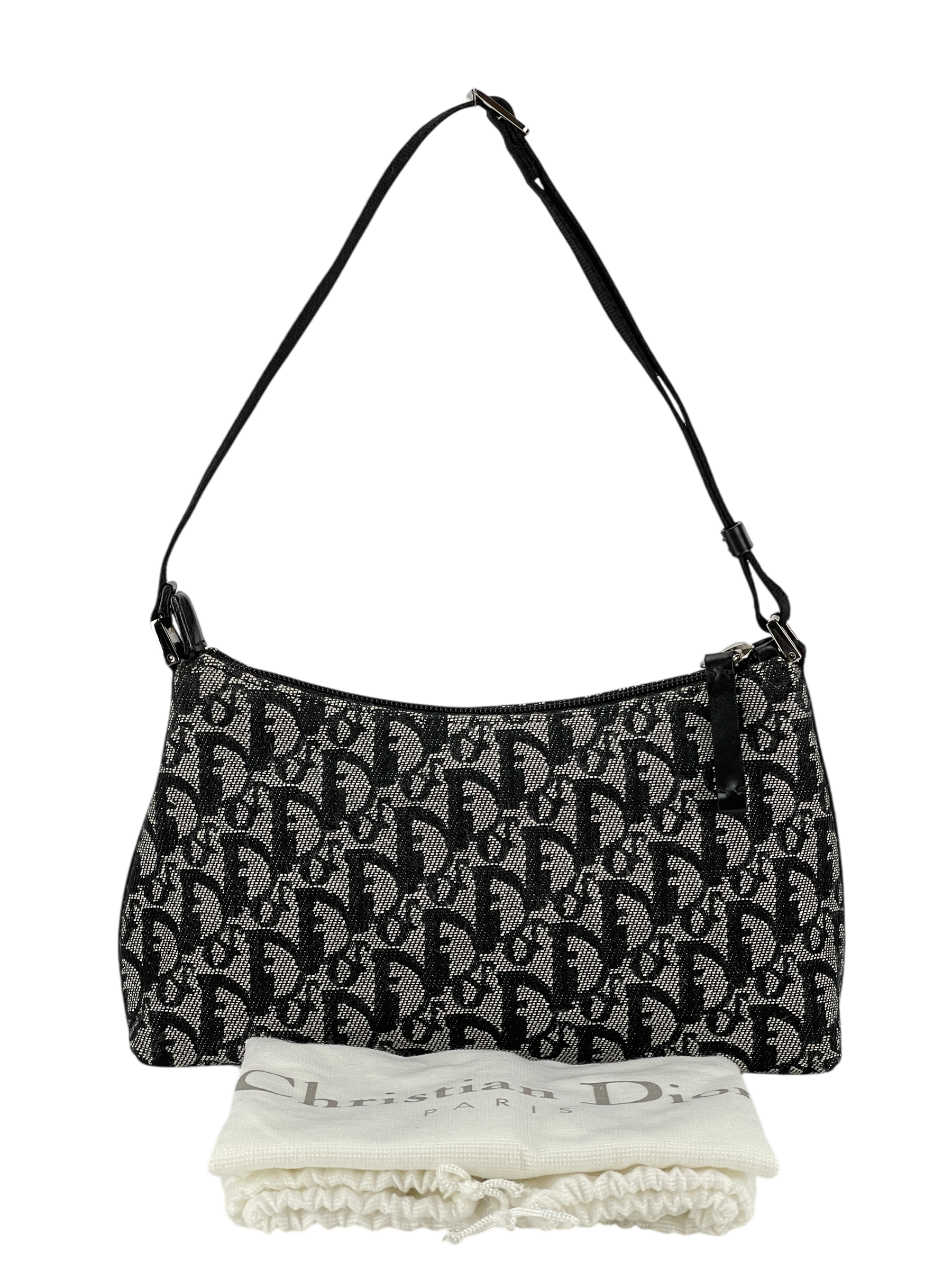 CHRISTIAN DIOR - Vintage Navy Diorissimo Pochette Shoulder Bag