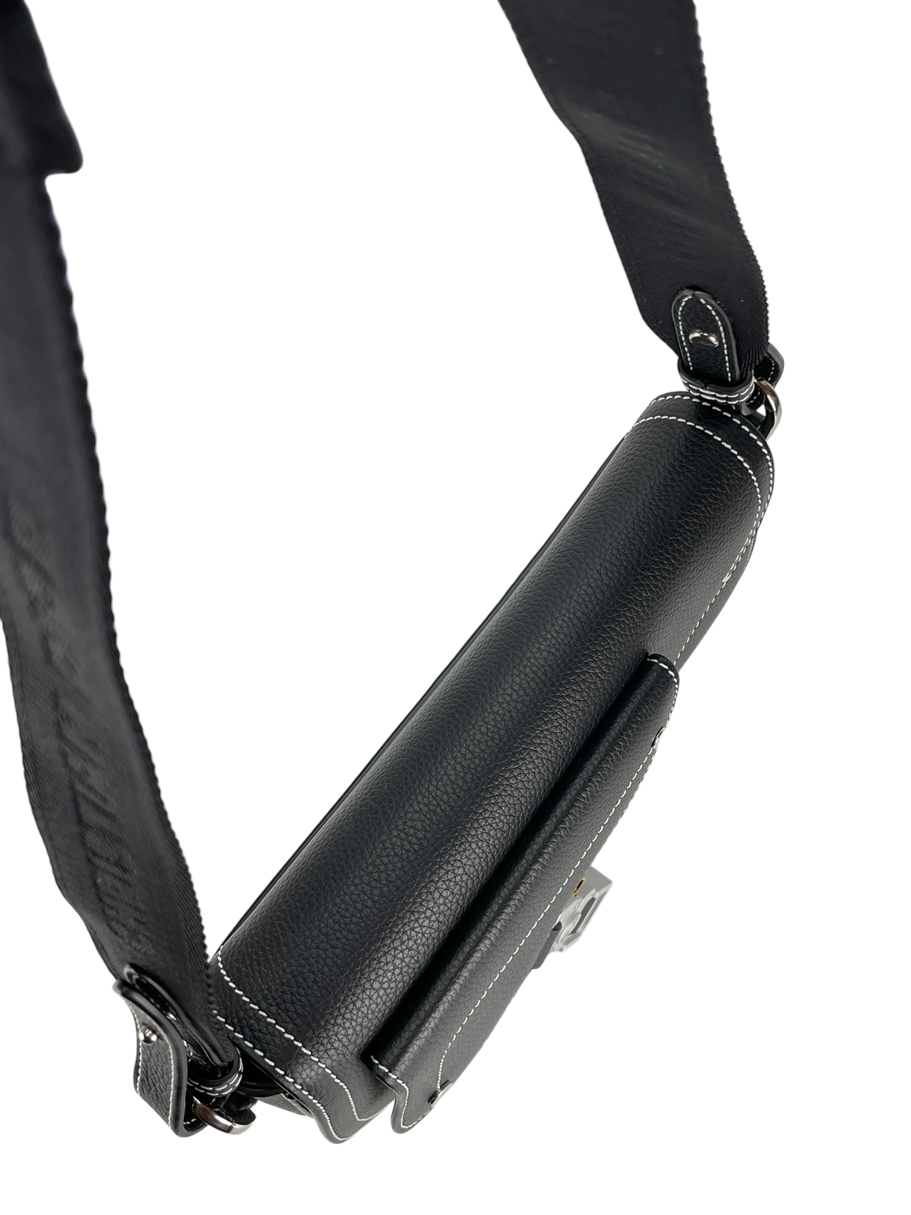 CHRISTIAN DIOR - Grained Calfskin Saddle Messenger Bag