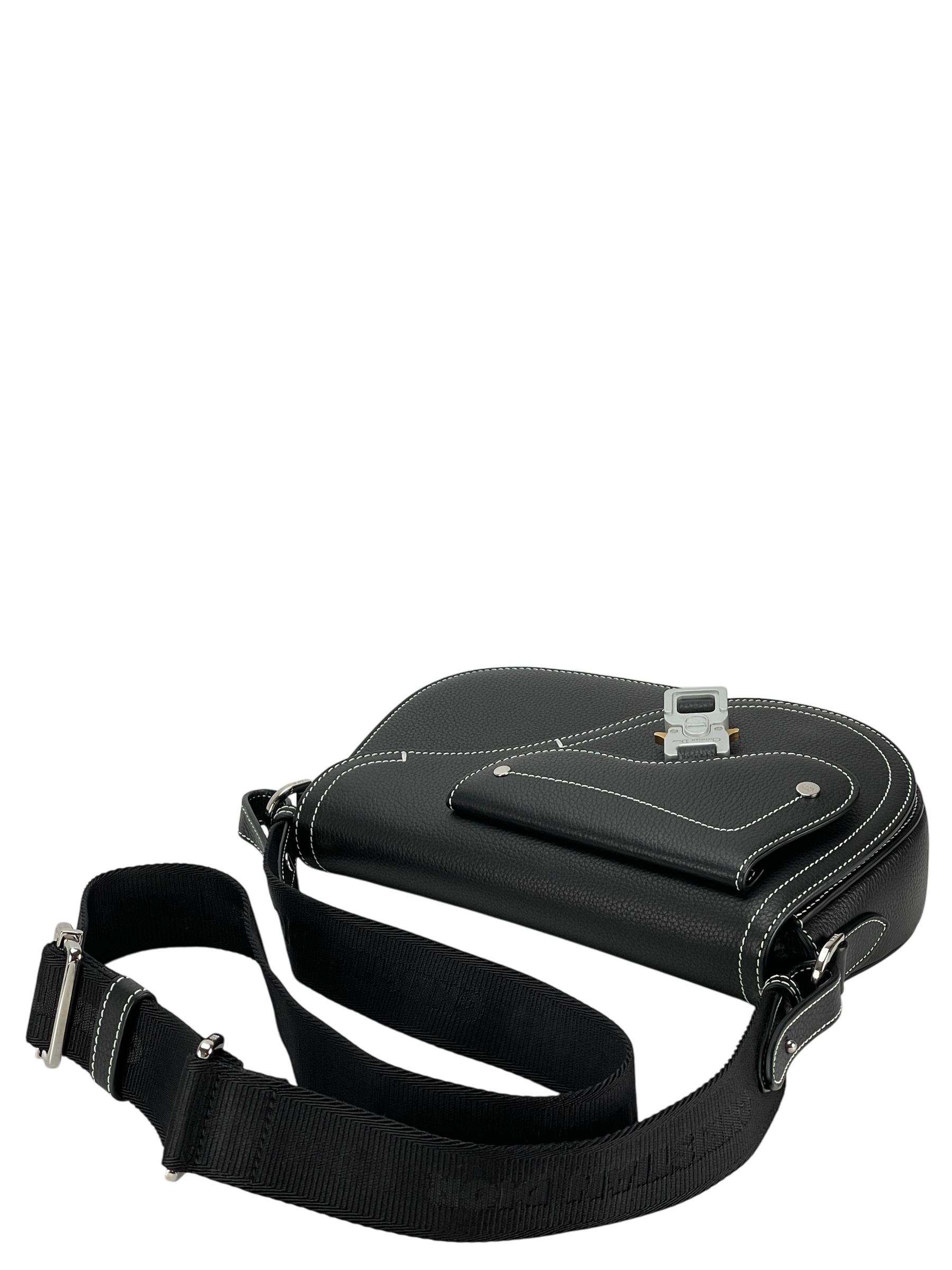 CHRISTIAN DIOR - Grained Calfskin Saddle Messenger Bag