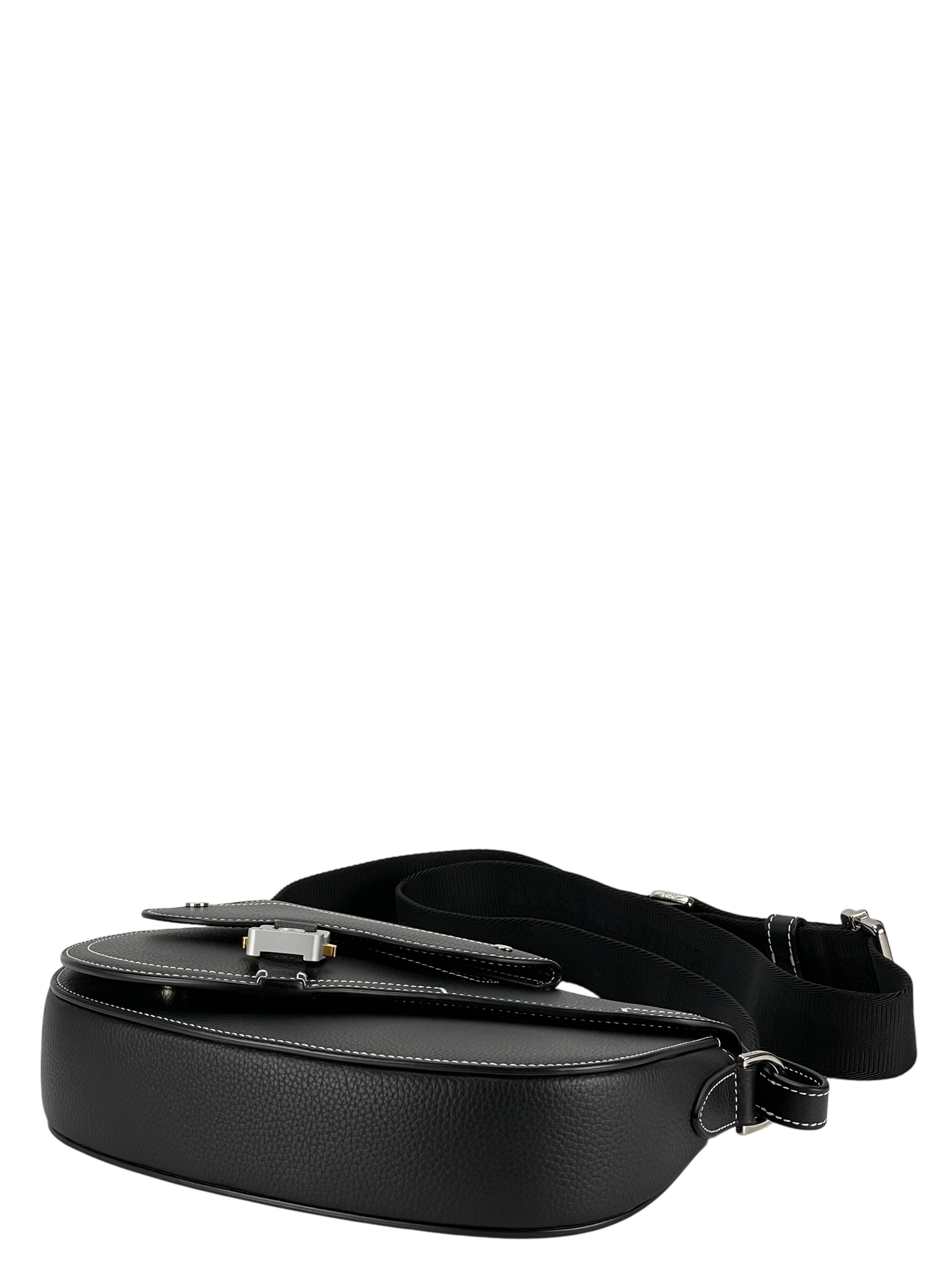 CHRISTIAN DIOR - Grained Calfskin Saddle Messenger Bag