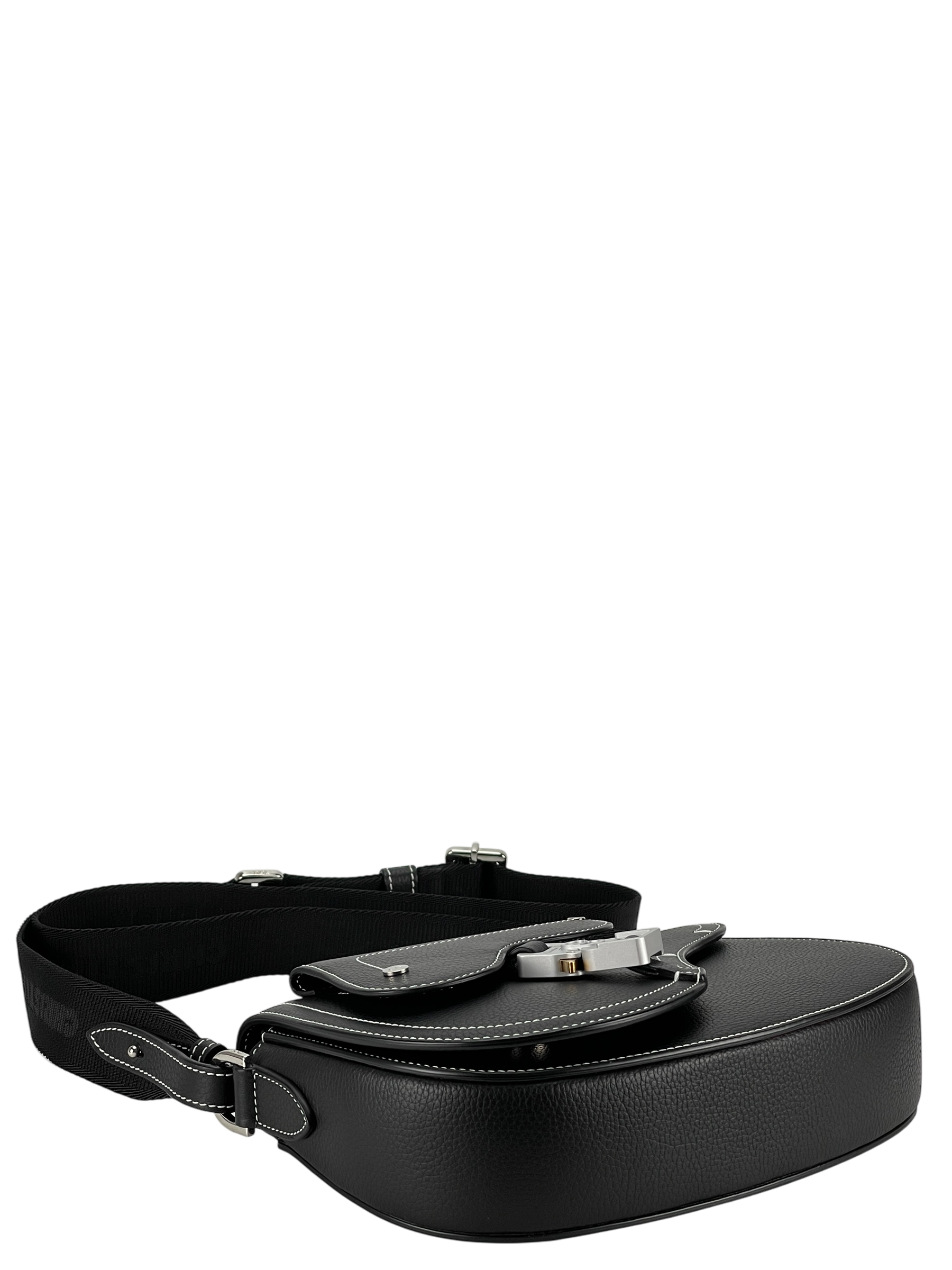 CHRISTIAN DIOR - Grained Calfskin Saddle Messenger Bag