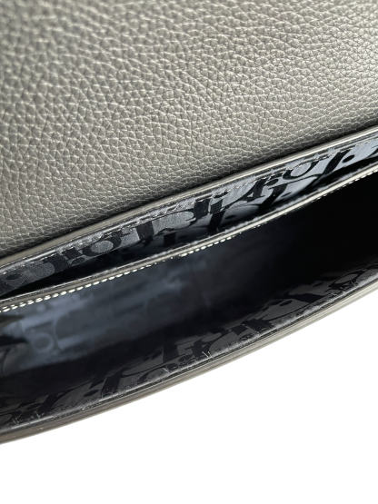 CHRISTIAN DIOR - Grained Calfskin Saddle Messenger Bag
