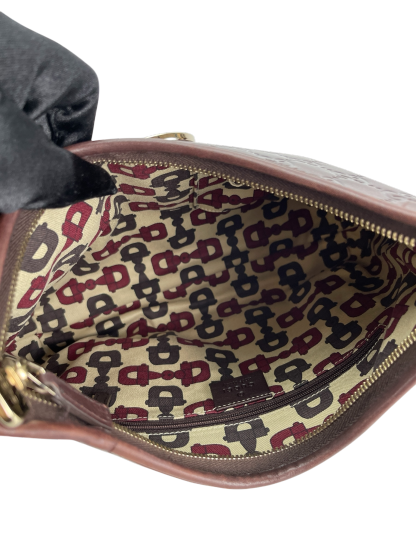 GUCCI - Dark brown Abbey Guccissima Semi Shoulder Bag