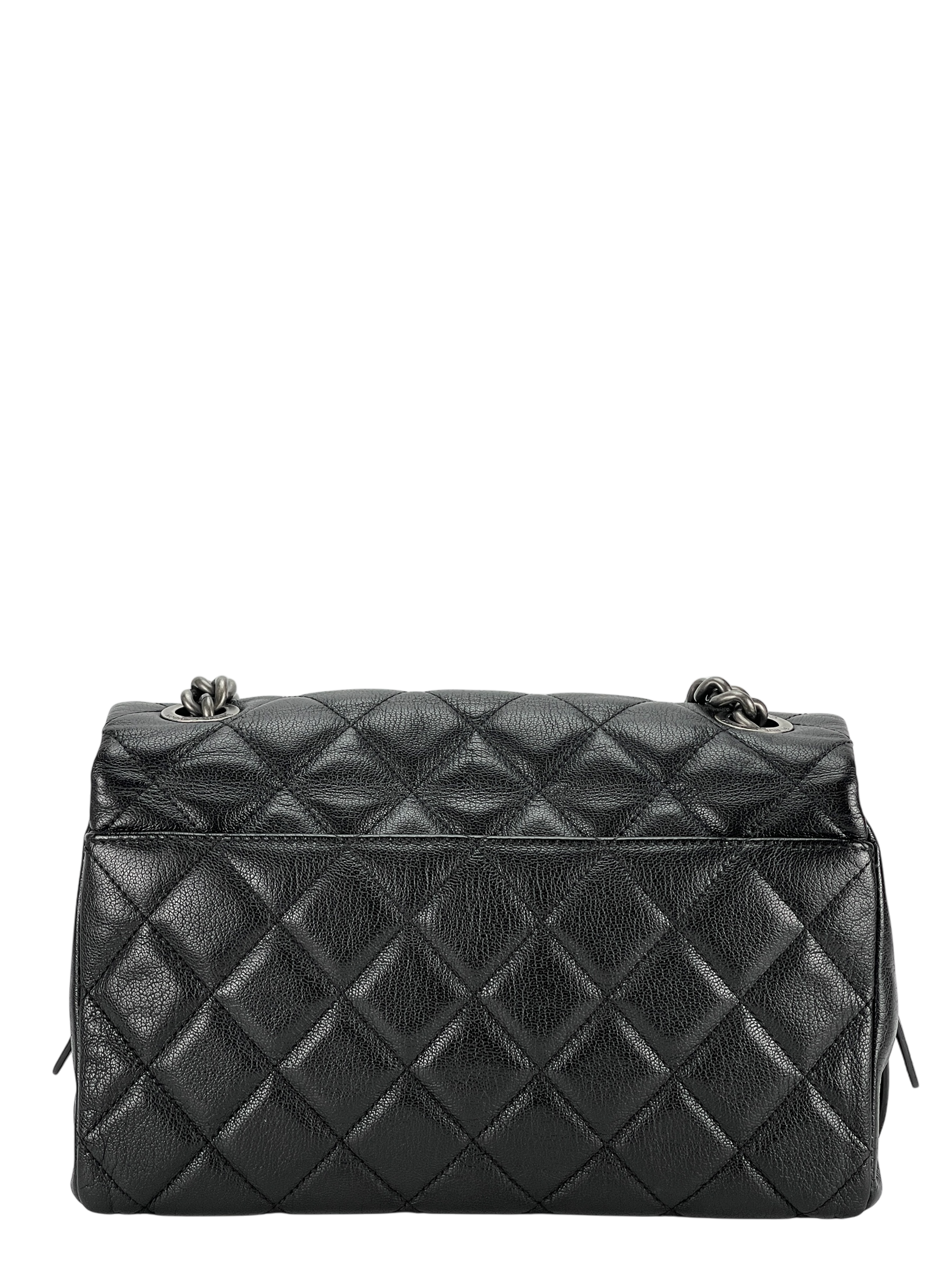 CHANEL - Black City Rock Flap Shoulder Bag 