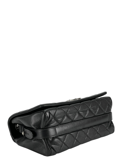 CHANEL - Black City Rock Flap Shoulder Bag 