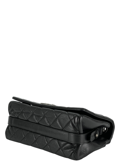 CHANEL - Black City Rock Flap Shoulder Bag 