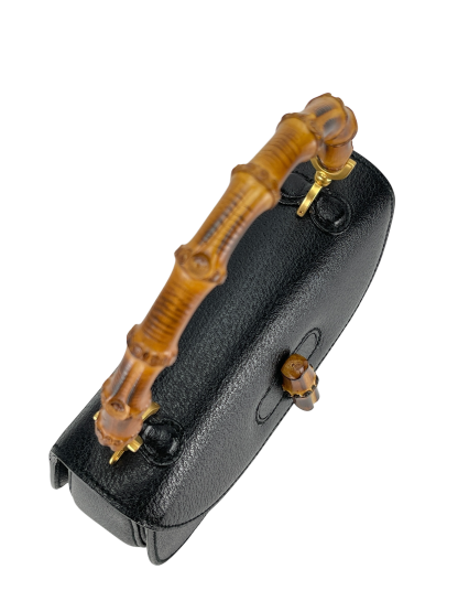 GUCCI - 2way Smalll leather Bamboo Handbag 