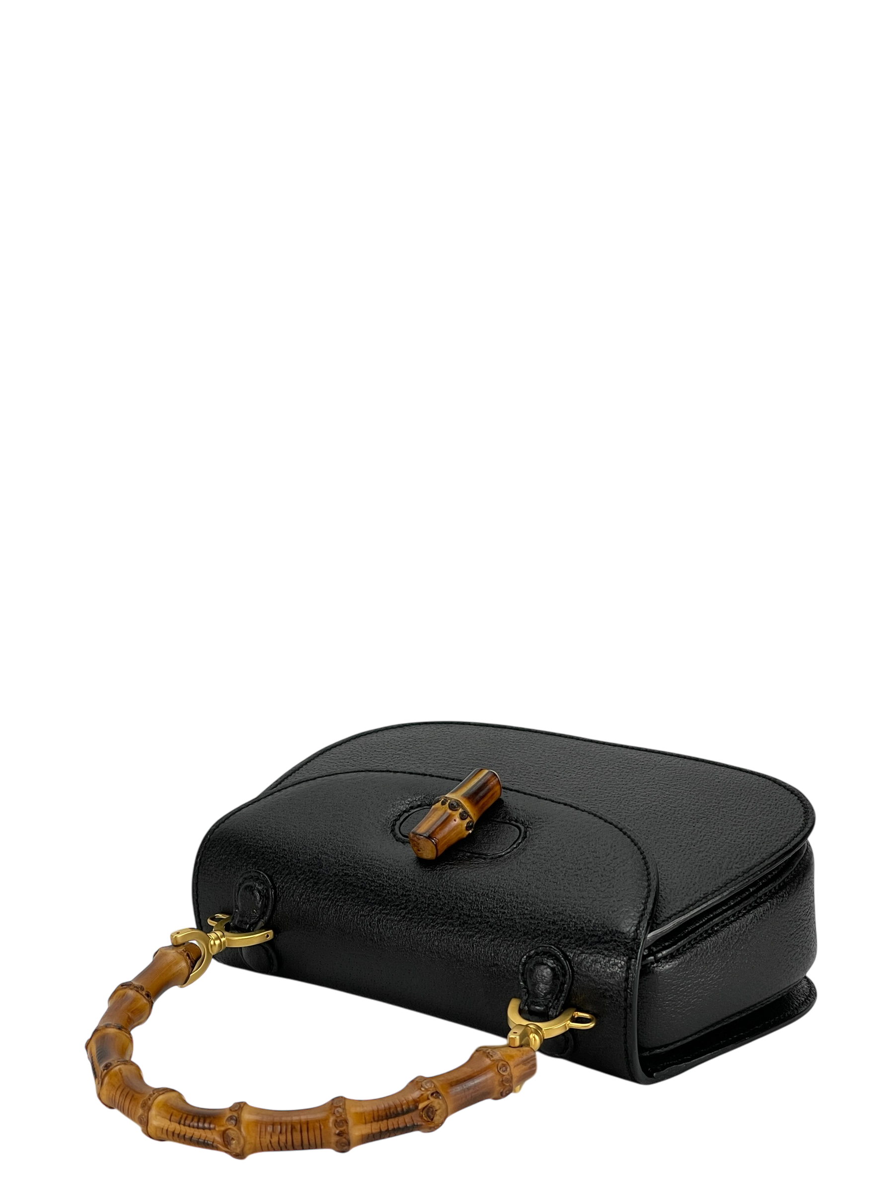 GUCCI - 2way Smalll leather Bamboo Handbag 