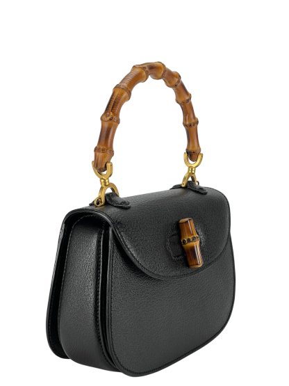 GUCCI - 2way Smalll leather Bamboo Handbag 