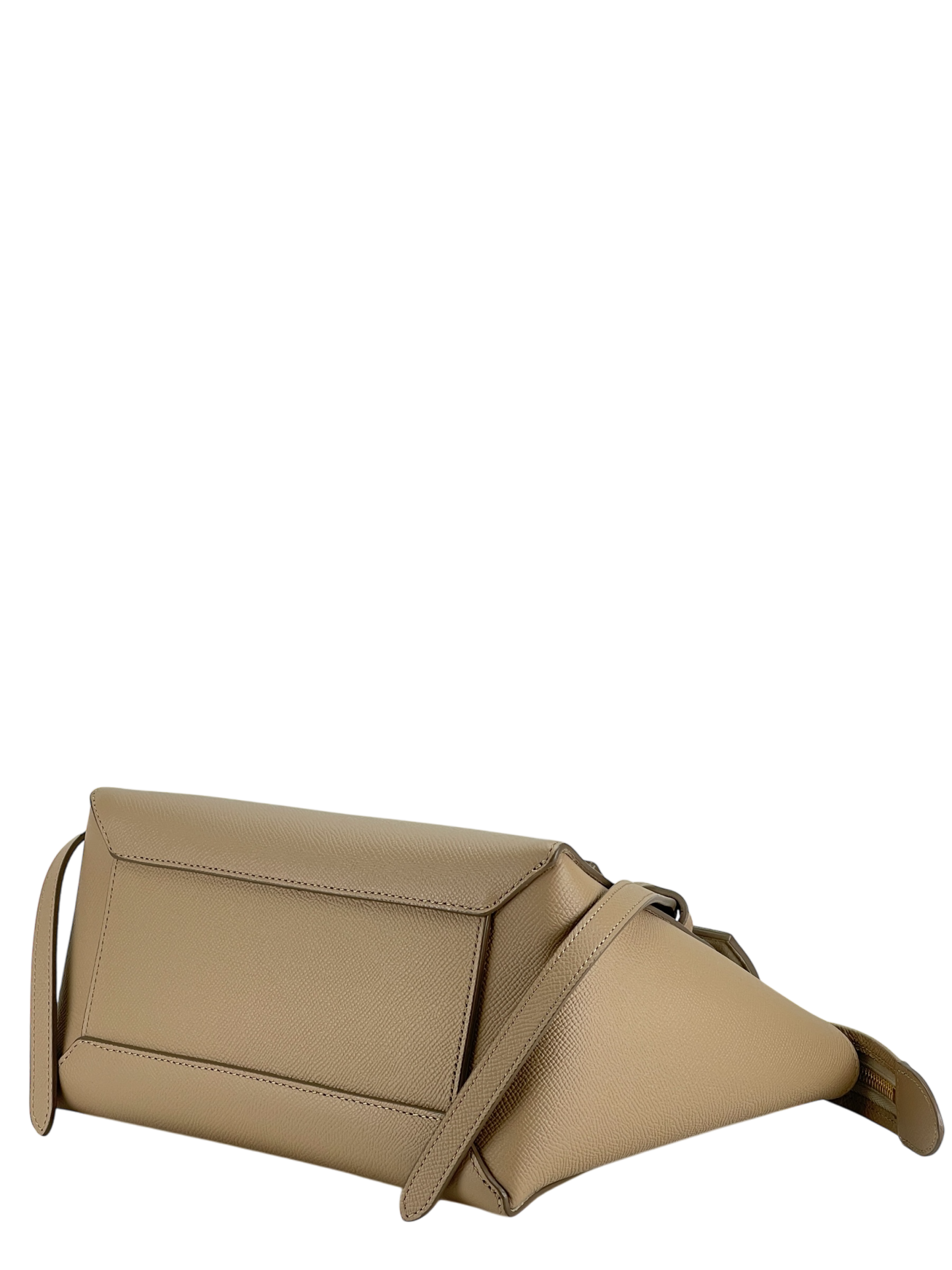 CELINE - Light taupe Mirco Leather 2way Handbag