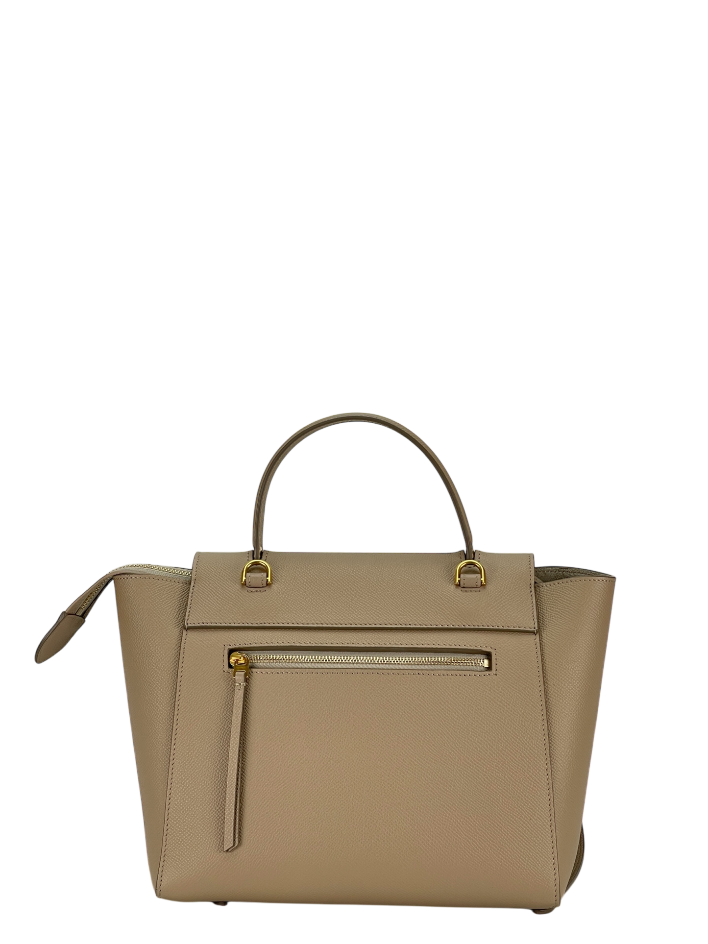 CELINE - Light taupe Mirco Leather 2way Handbag