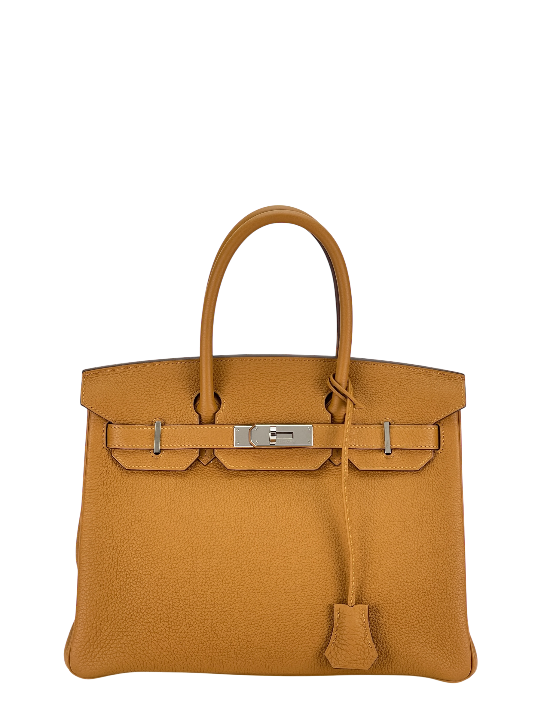 HERMES - Birkin 30 Caremal ×9R Lime Togo Palladium Hardware 