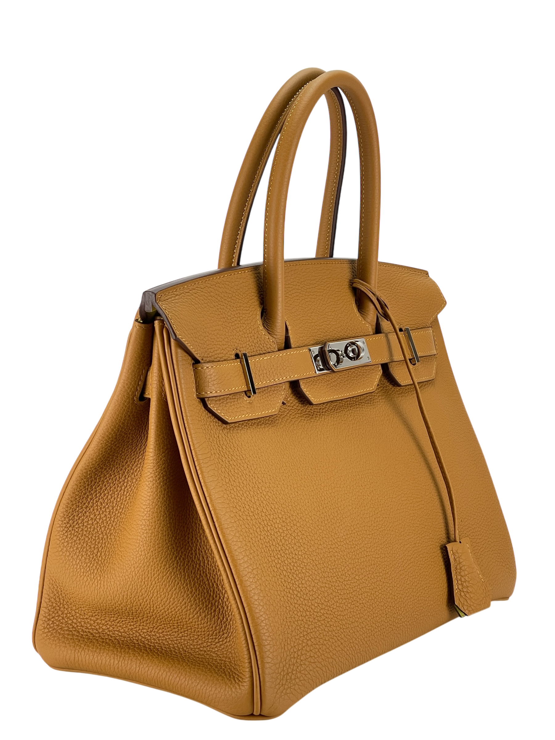 HERMES - Birkin 30 Caremal ×9R Lime Togo Palladium Hardware 