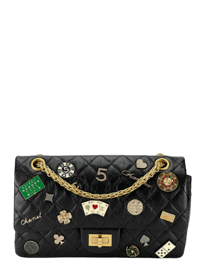 CHANEL - 2.55 Reissue 224 Flap Matelasse Casino Lucky Charm Embroidery 