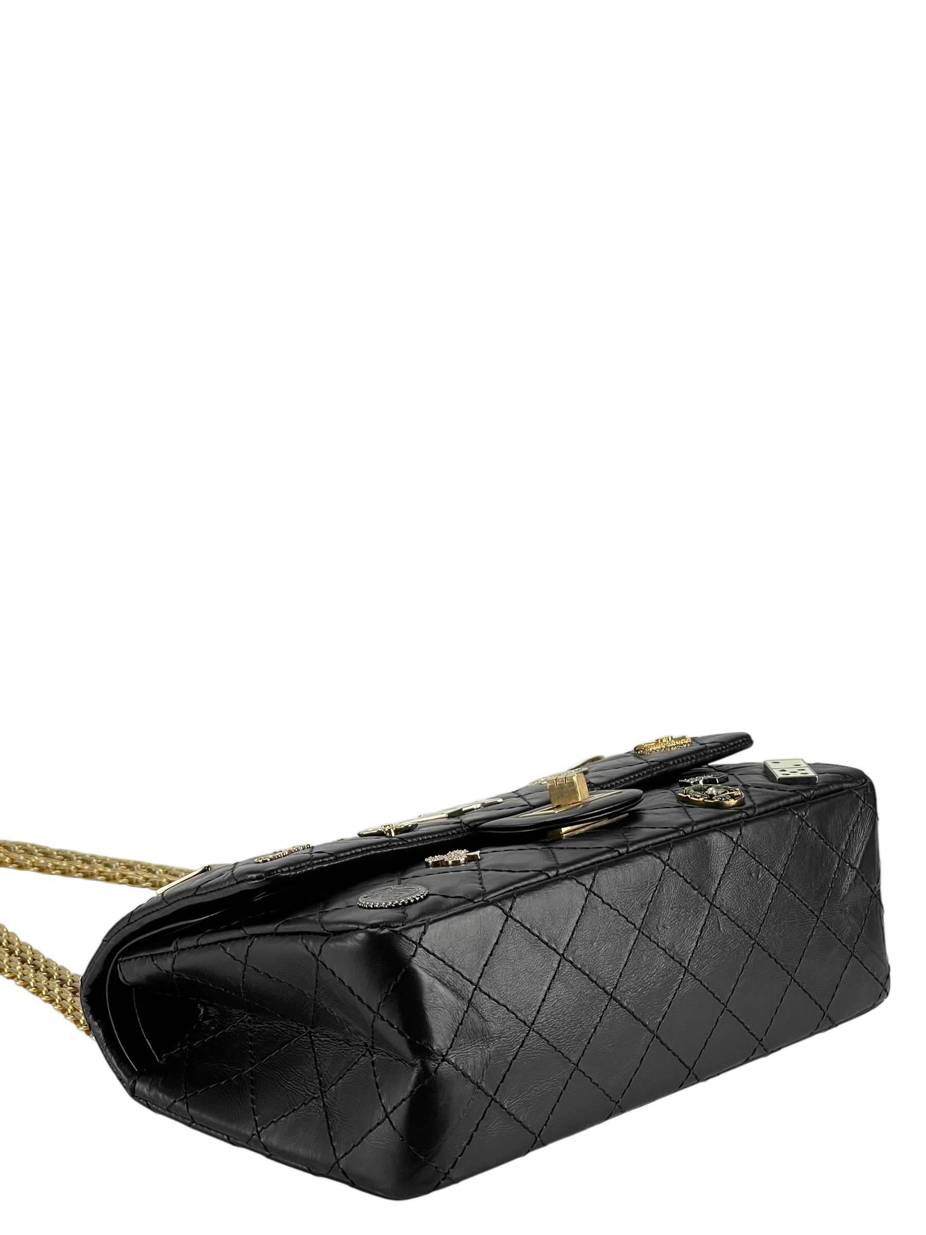 CHANEL - 2.55 Reissue 224 Flap Matelasse Casino Lucky Charm Embroidery 