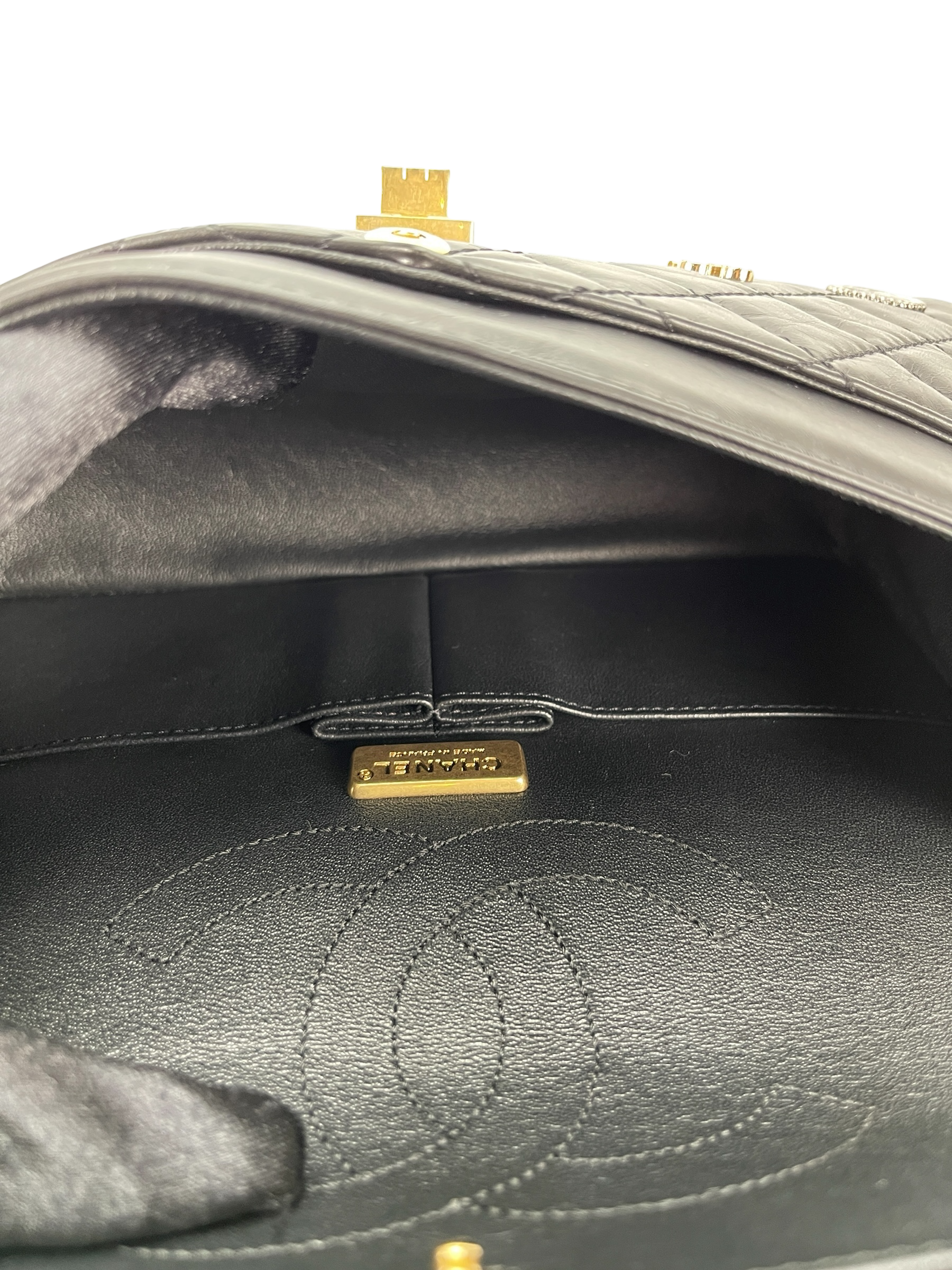 CHANEL - 2.55 Reissue 224 Flap Matelasse Casino Lucky Charm Embroidery 