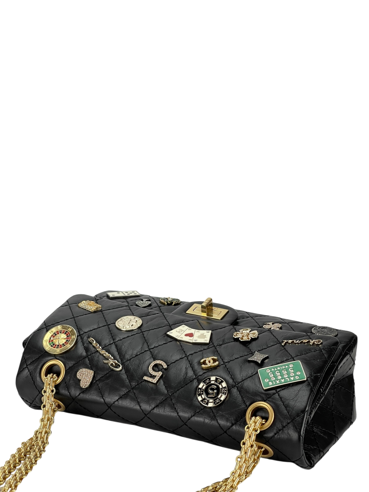 CHANEL - 2.55 Reissue 224 Flap Matelasse Casino Lucky Charm Embroidery 