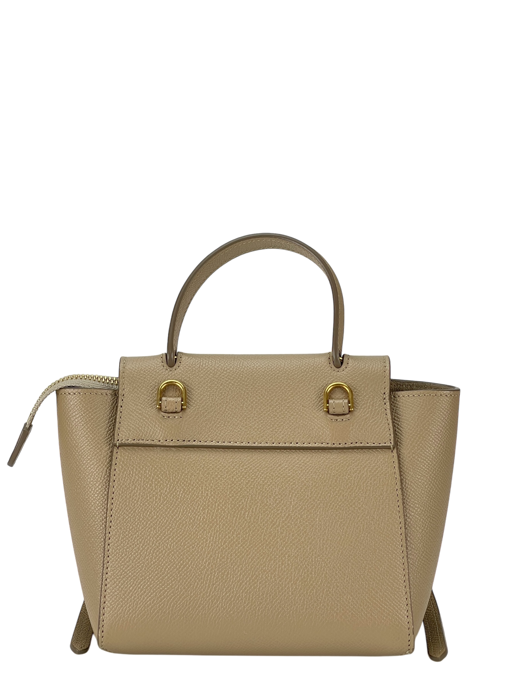 CELINE - MiniLight taupe Mirco Leather 2way Handbag