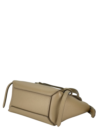 CELINE - MiniLight taupe Mirco Leather 2way Handbag