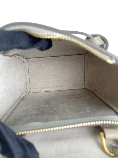CELINE - MiniLight taupe Mirco Leather 2way Handbag