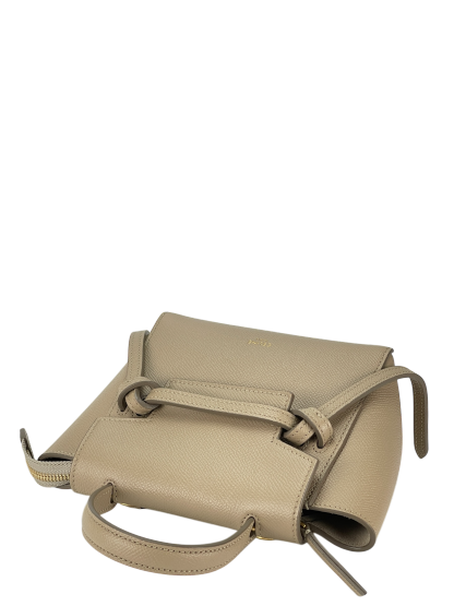 CELINE - MiniLight taupe Mirco Leather 2way Handbag