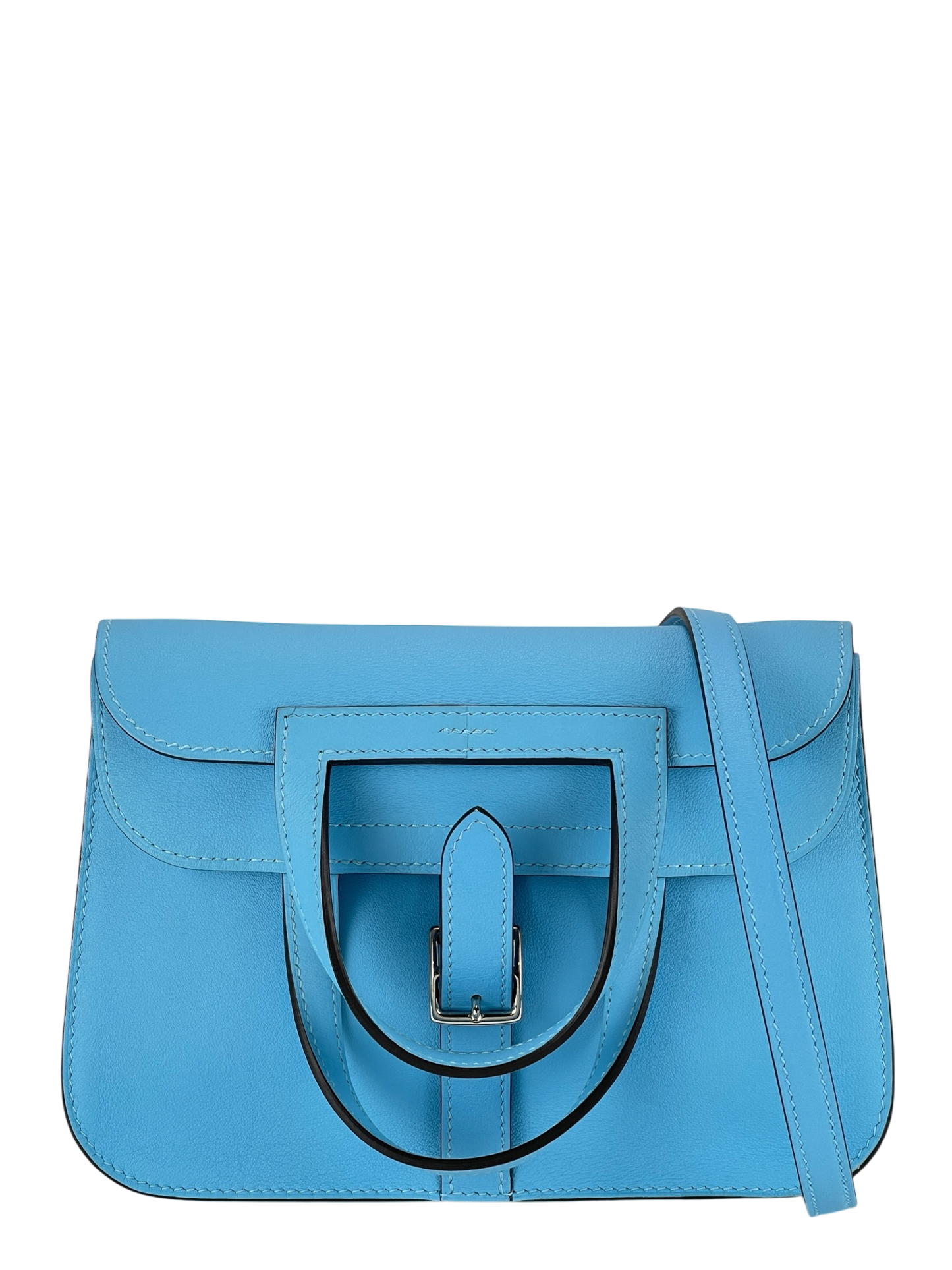 HERMES - Halzan Mini Swift B3 Blue Zanzibar Palladium Hardware