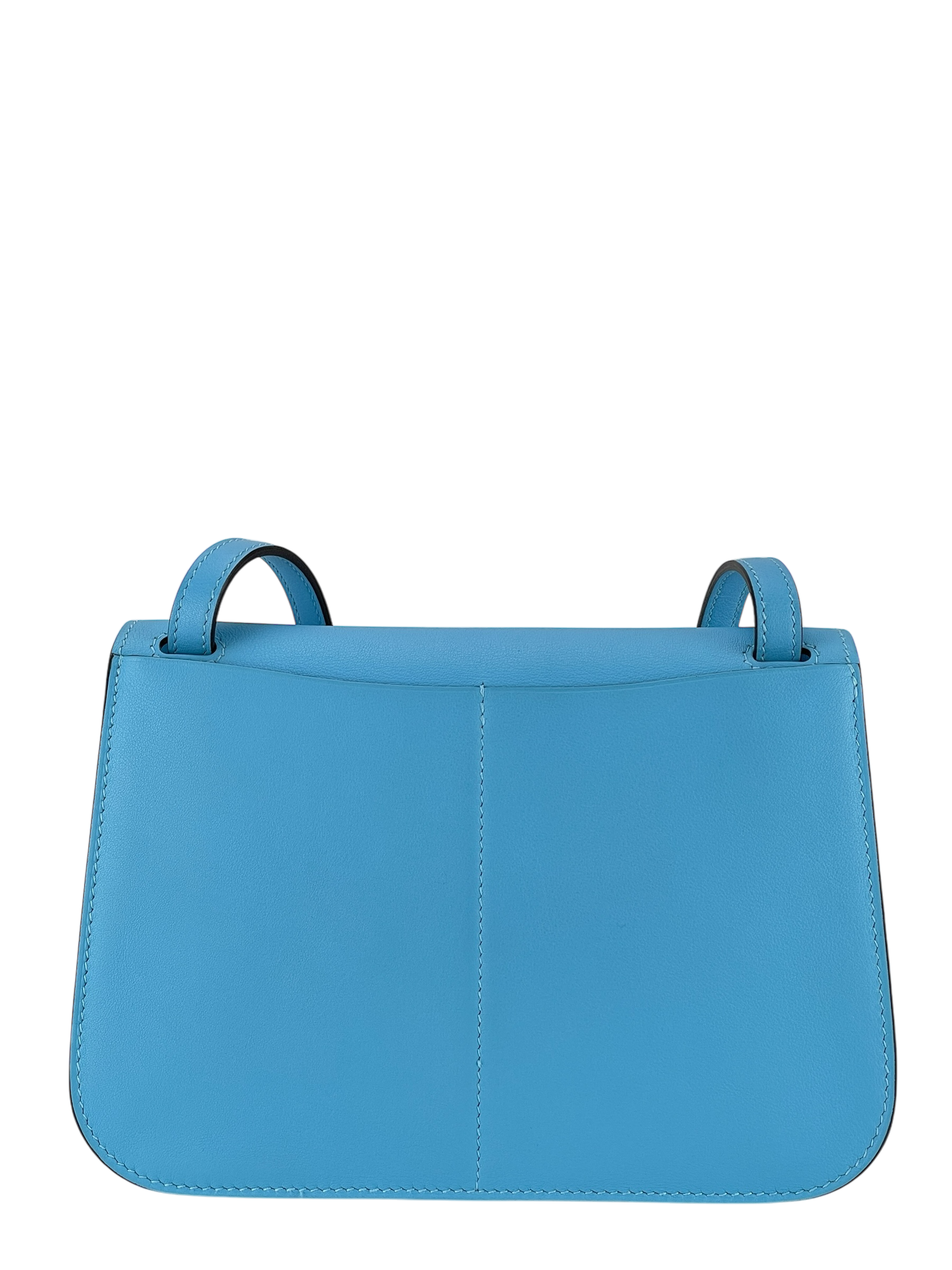 HERMES - Halzan Mini Swift B3 Blue Zanzibar Palladium Hardware