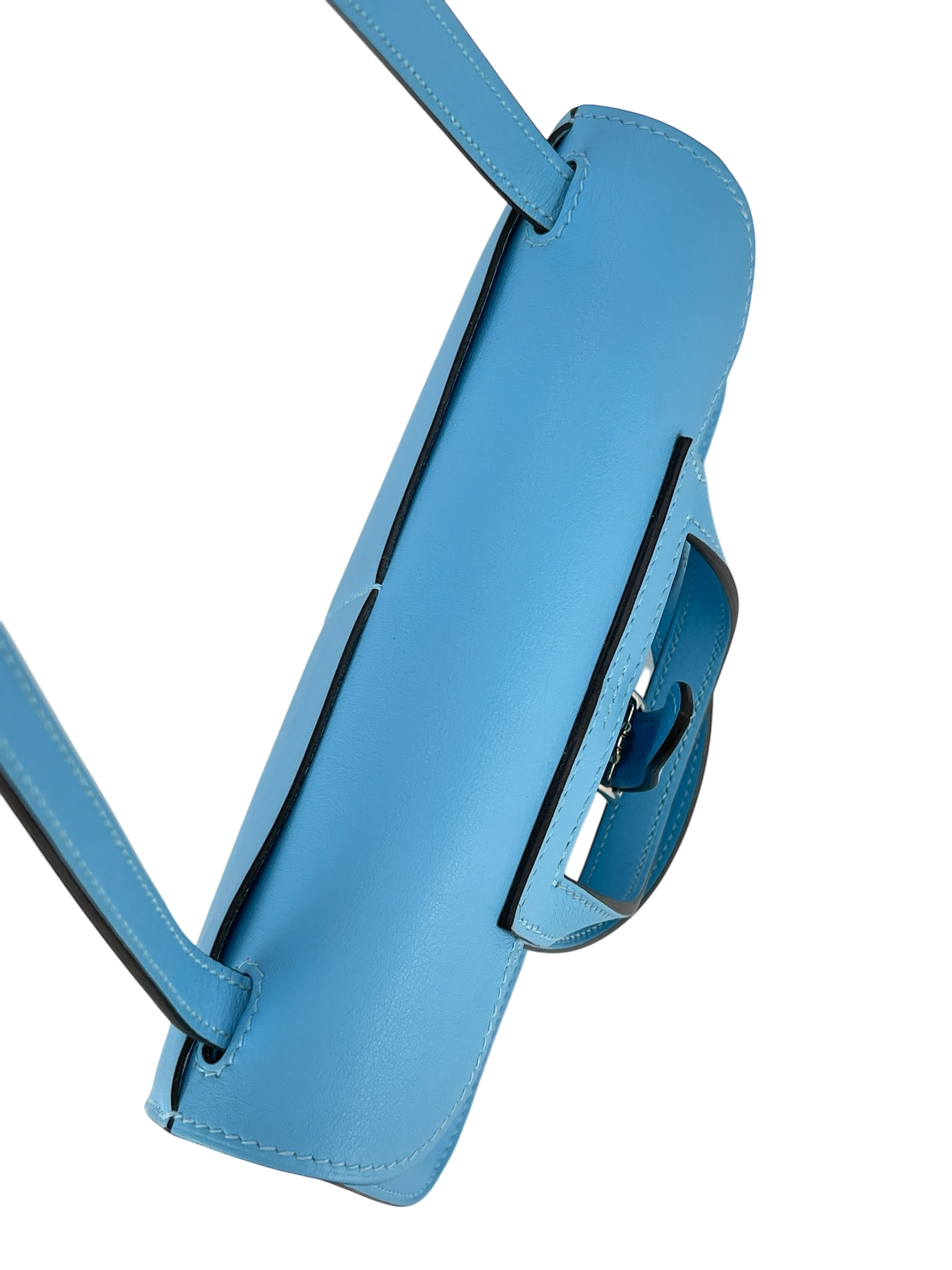 HERMES - Halzan Mini Swift B3 Blue Zanzibar Palladium Hardware