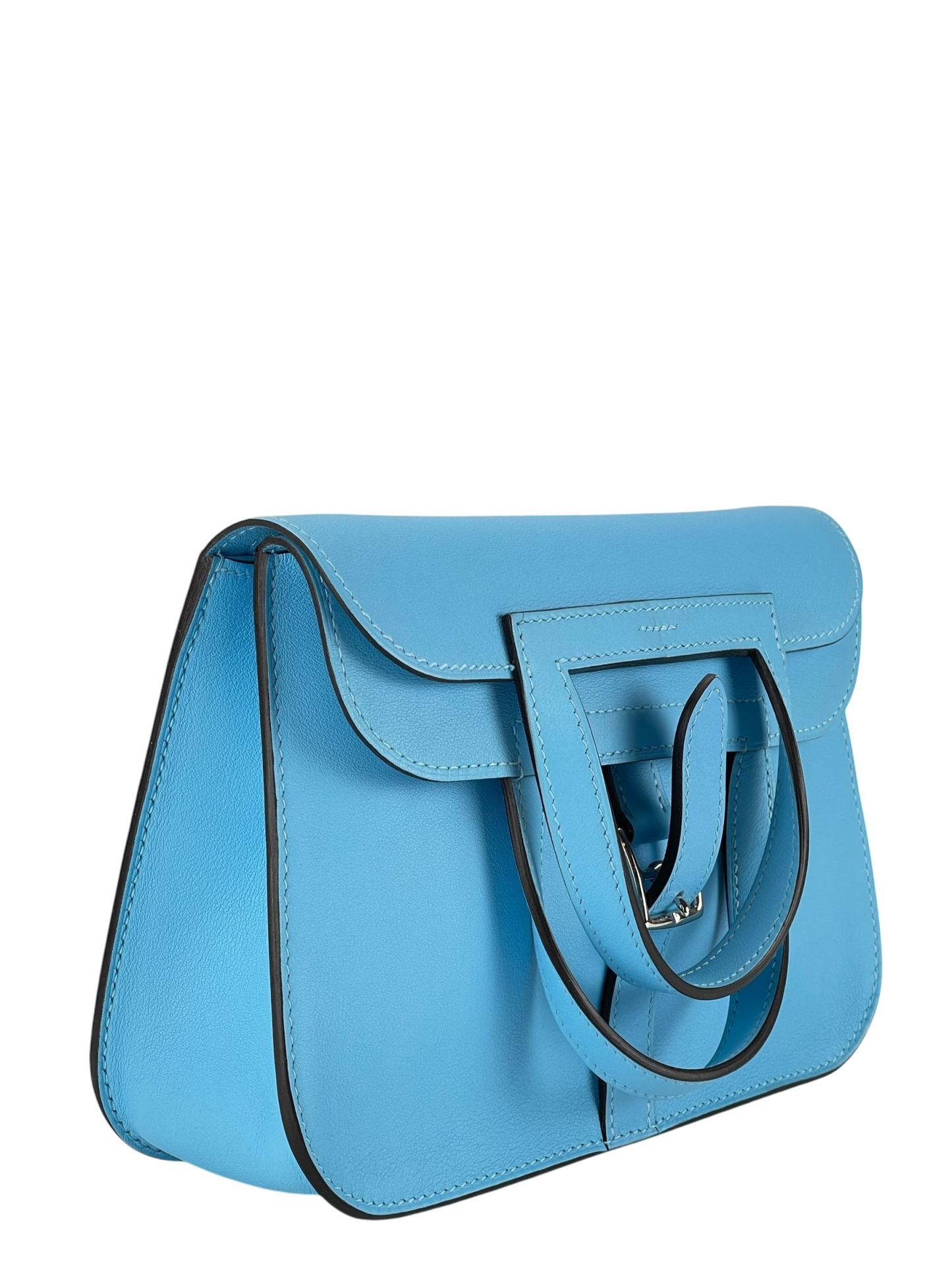 HERMES - Halzan Mini Swift B3 Blue Zanzibar Palladium Hardware