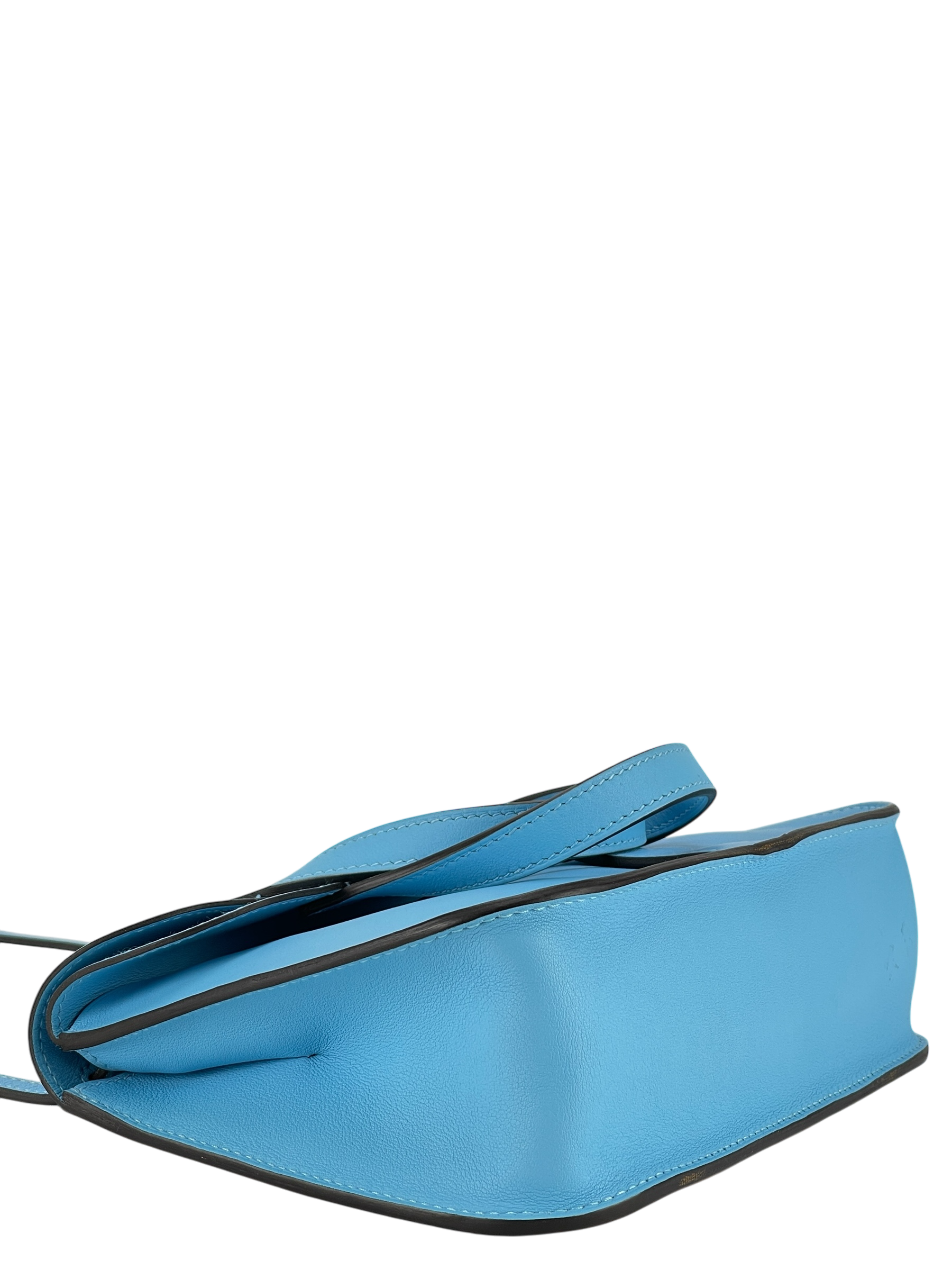 HERMES - Halzan Mini Swift B3 Blue Zanzibar Palladium Hardware