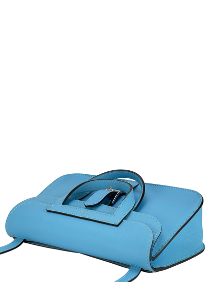 HERMES - Halzan Mini Swift B3 Blue Zanzibar Palladium Hardware