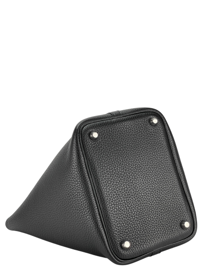HERMES - Picotin PM Picotin 18 Black Clemence Palladium Hardware