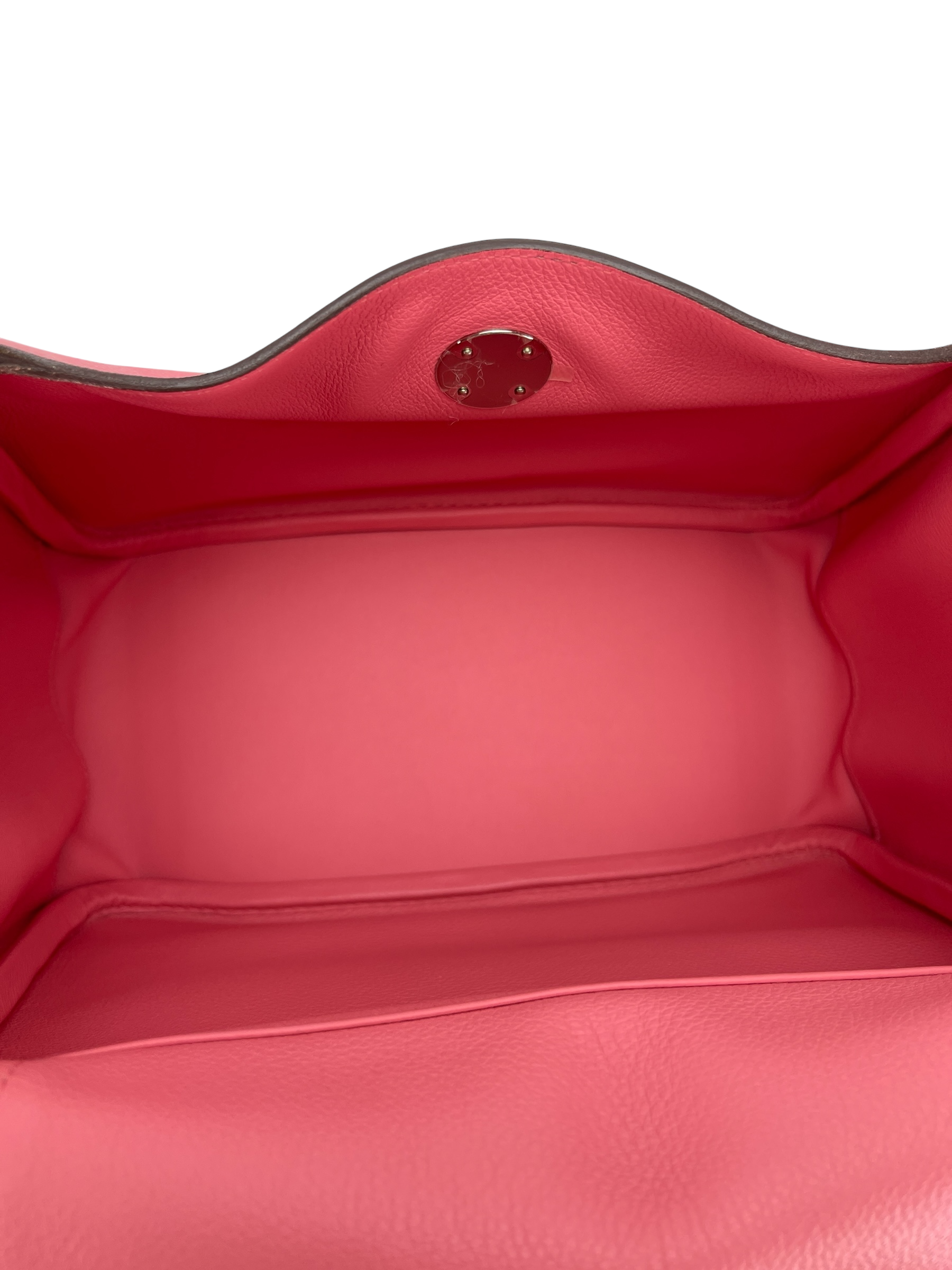 HERMES - Lindy 26 K4 Rose Dete Evercolor Palladium Hardware