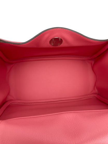 HERMES - Lindy 26 K4 Rose Dete Evercolor Palladium Hardware