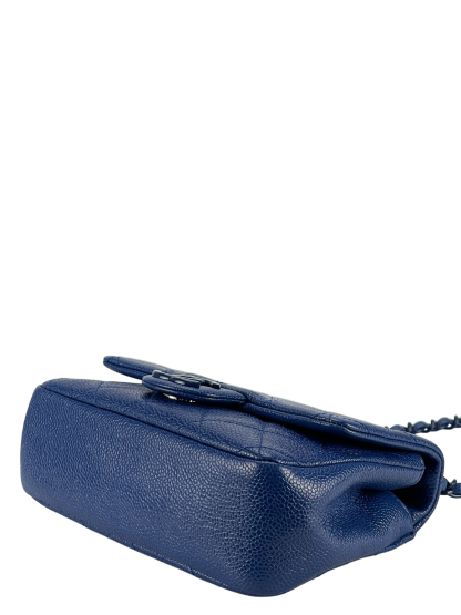 CHANEL - Blue Quilted Caviar Mini Square Incognito Shoulder Bag