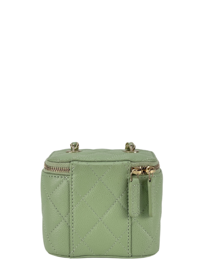 CHANEL - Light Green Small CC Vanity Case Chain Bag