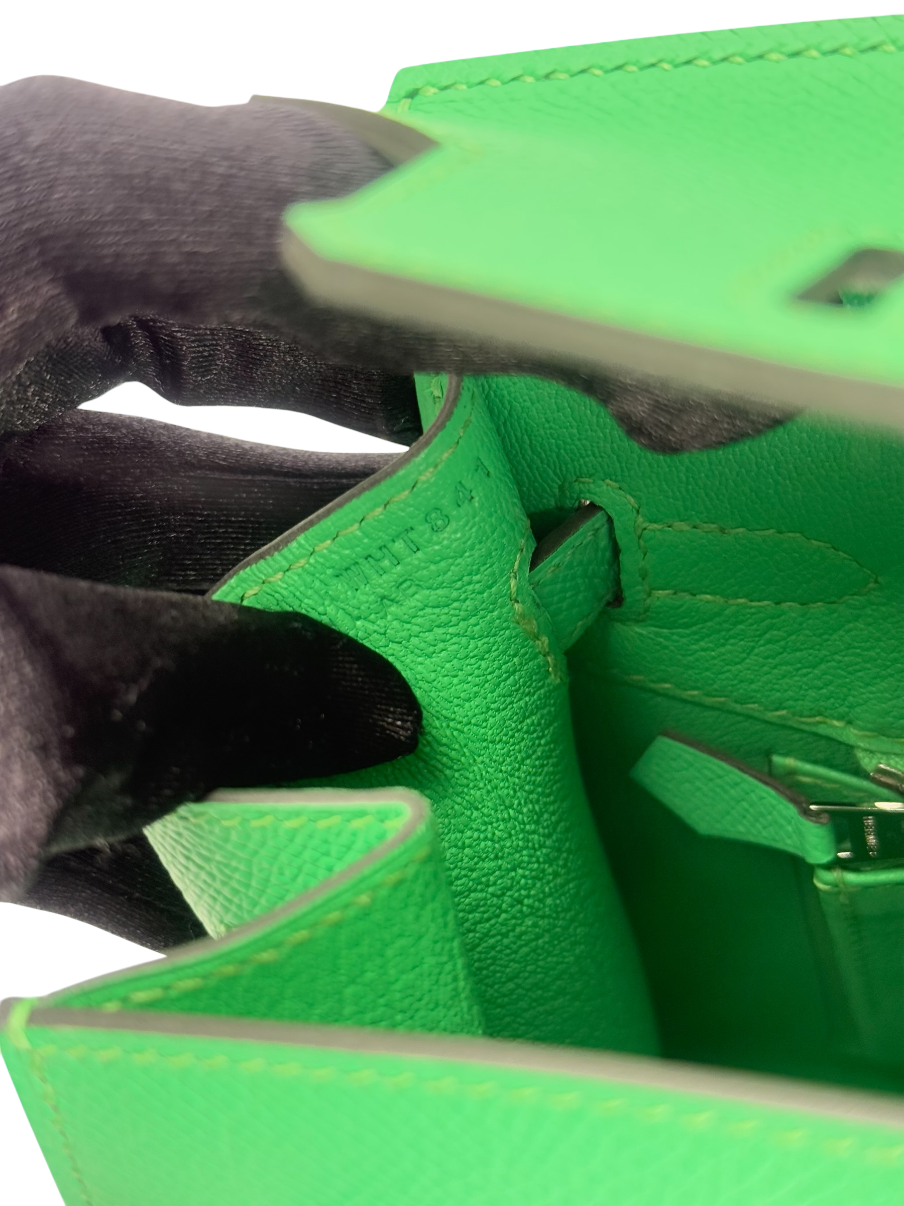 HERMES - Birkin 25 ）zVert Comics Epsom Palladium Hardware