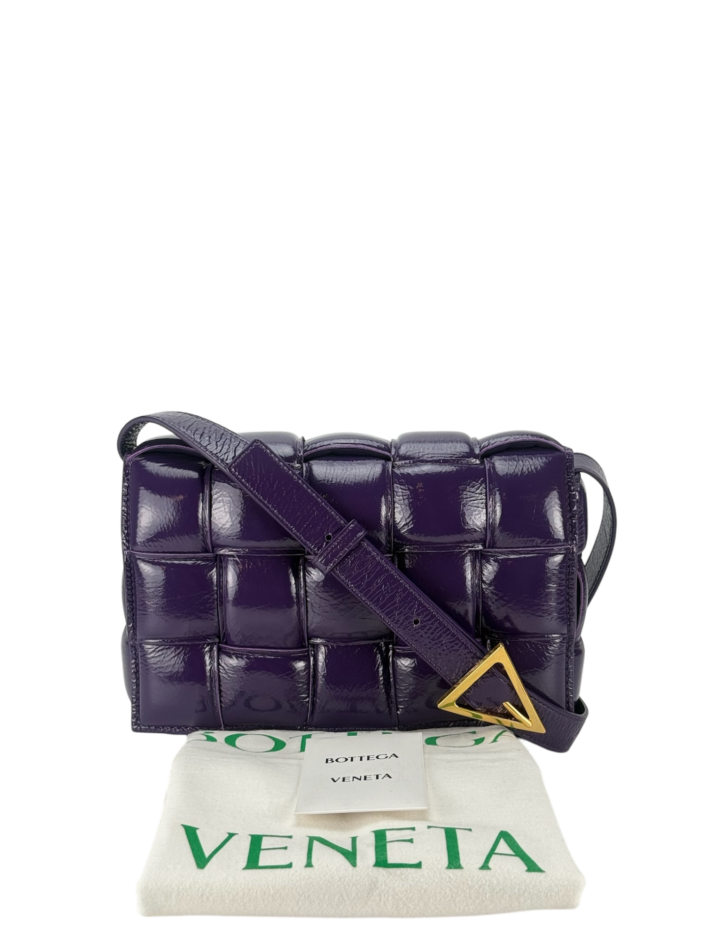 BOTTEGA VENETA - Raisin Cassette lambskin leather crossbody bag