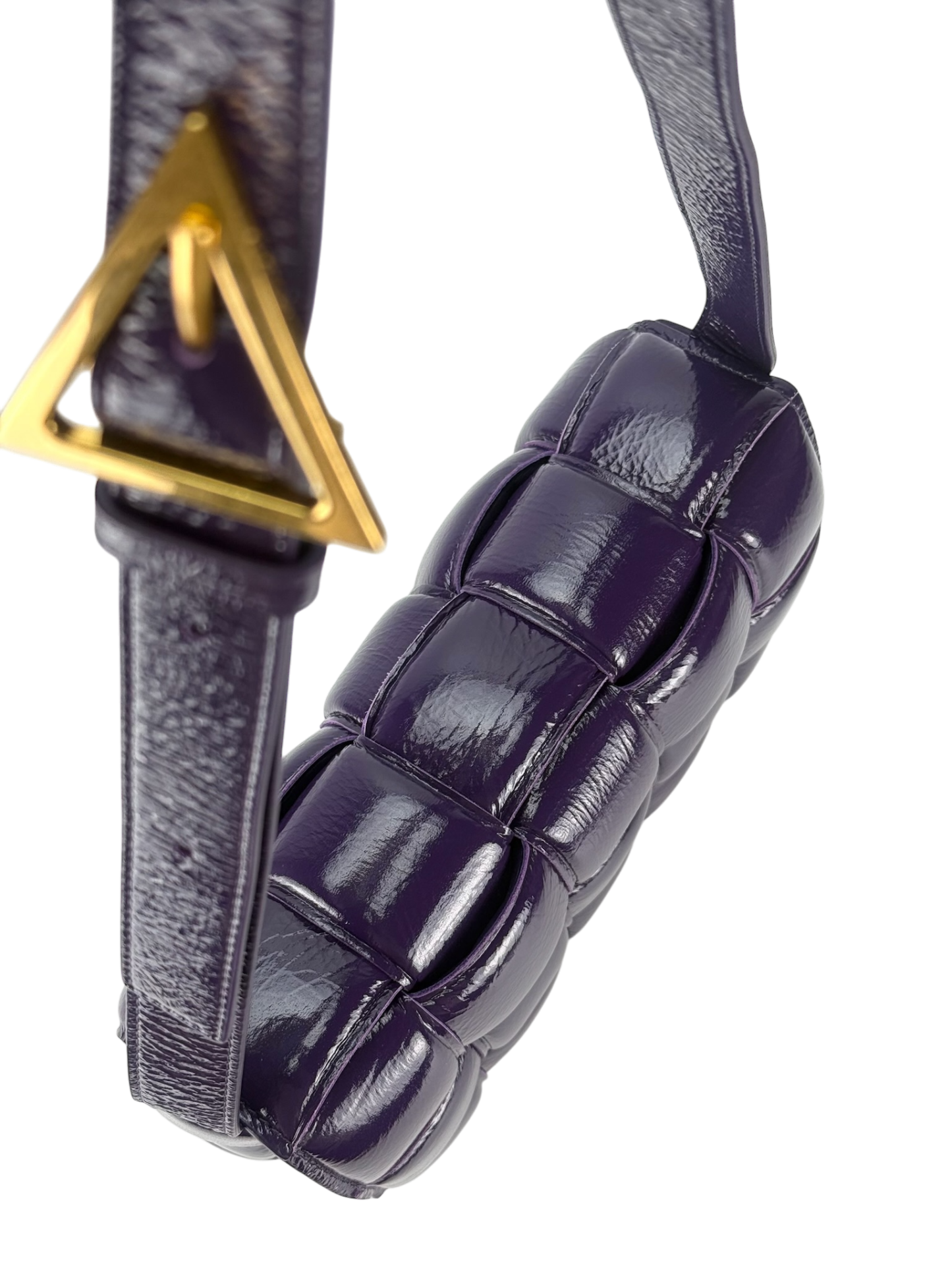 BOTTEGA VENETA - Raisin Cassette lambskin leather crossbody bag