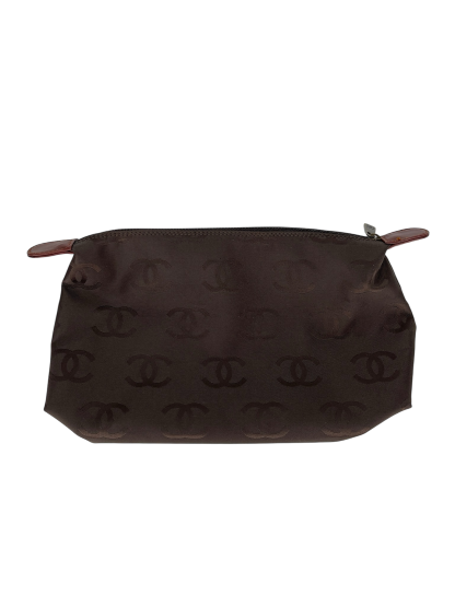 CHANEL - Reddish Brown Calfskin Wild Stitch Tote bag handbag 