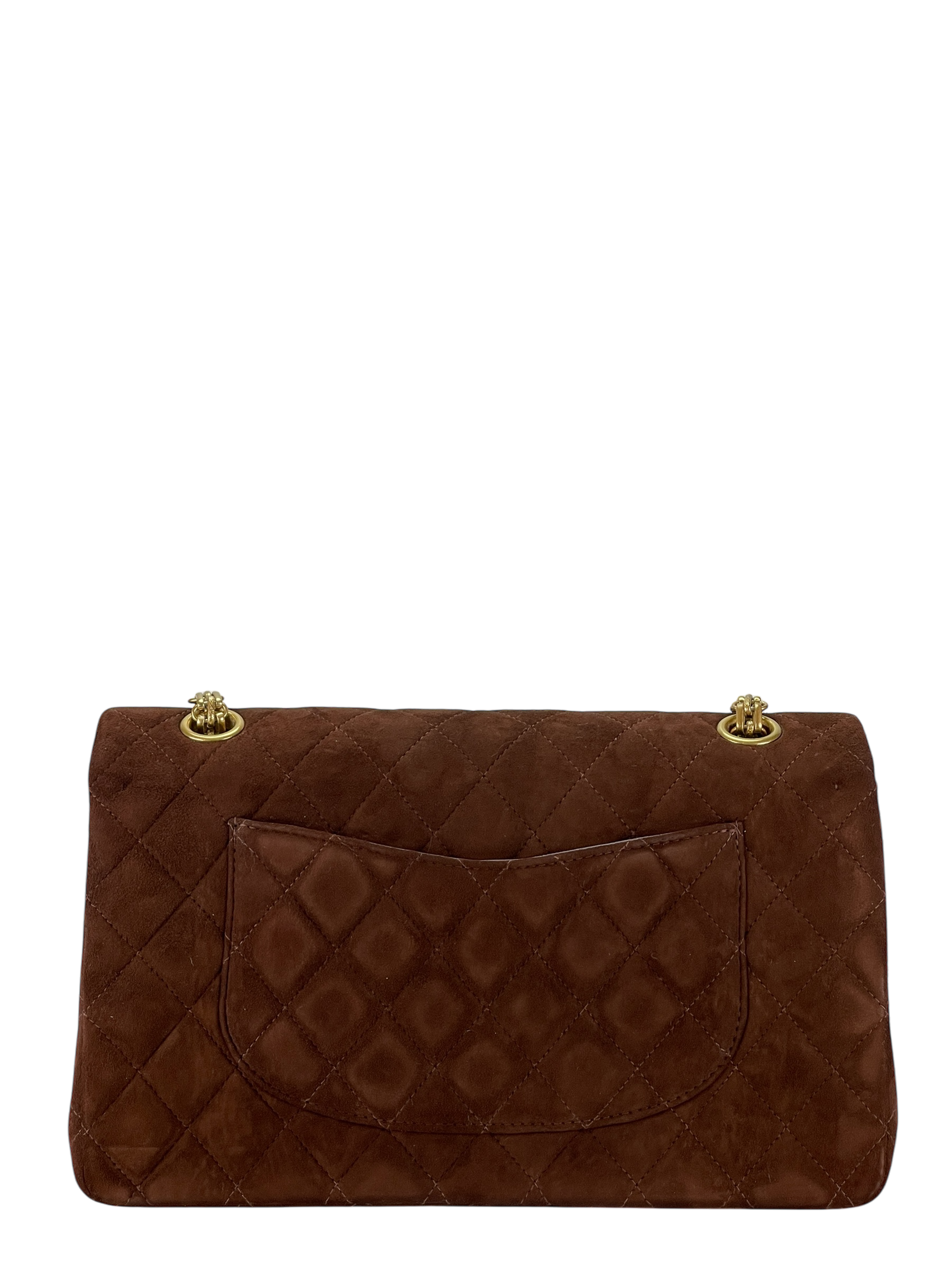 CHANEL - 2.55 Reissue 225 Flap Brown Suede Gold Hardware